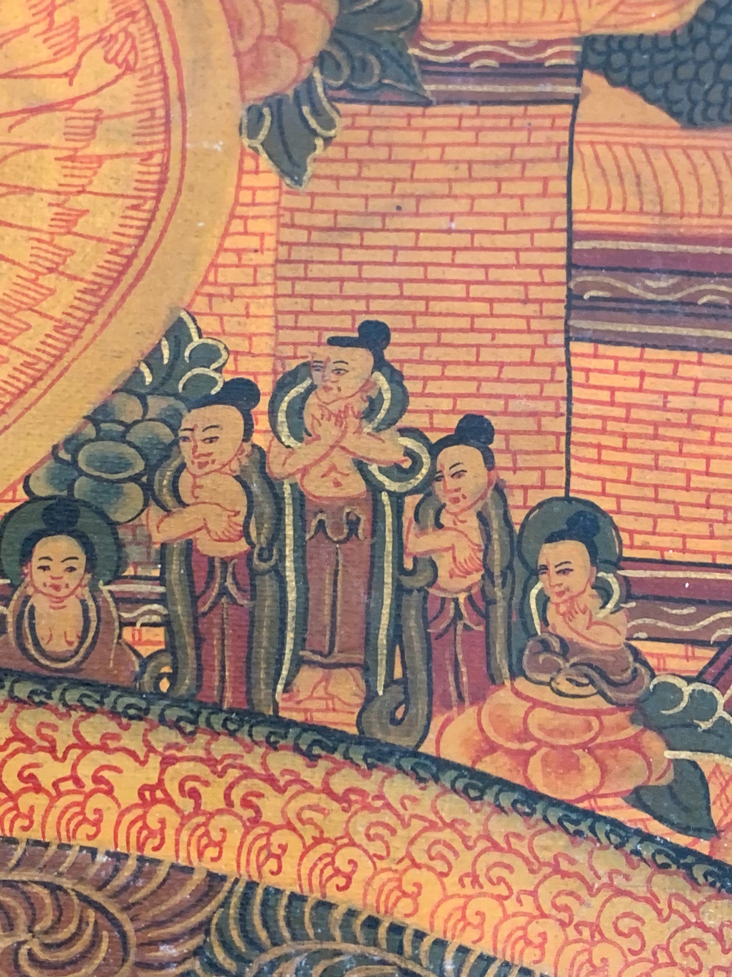 Five Buddha Mandala Unbrocaded Thangka