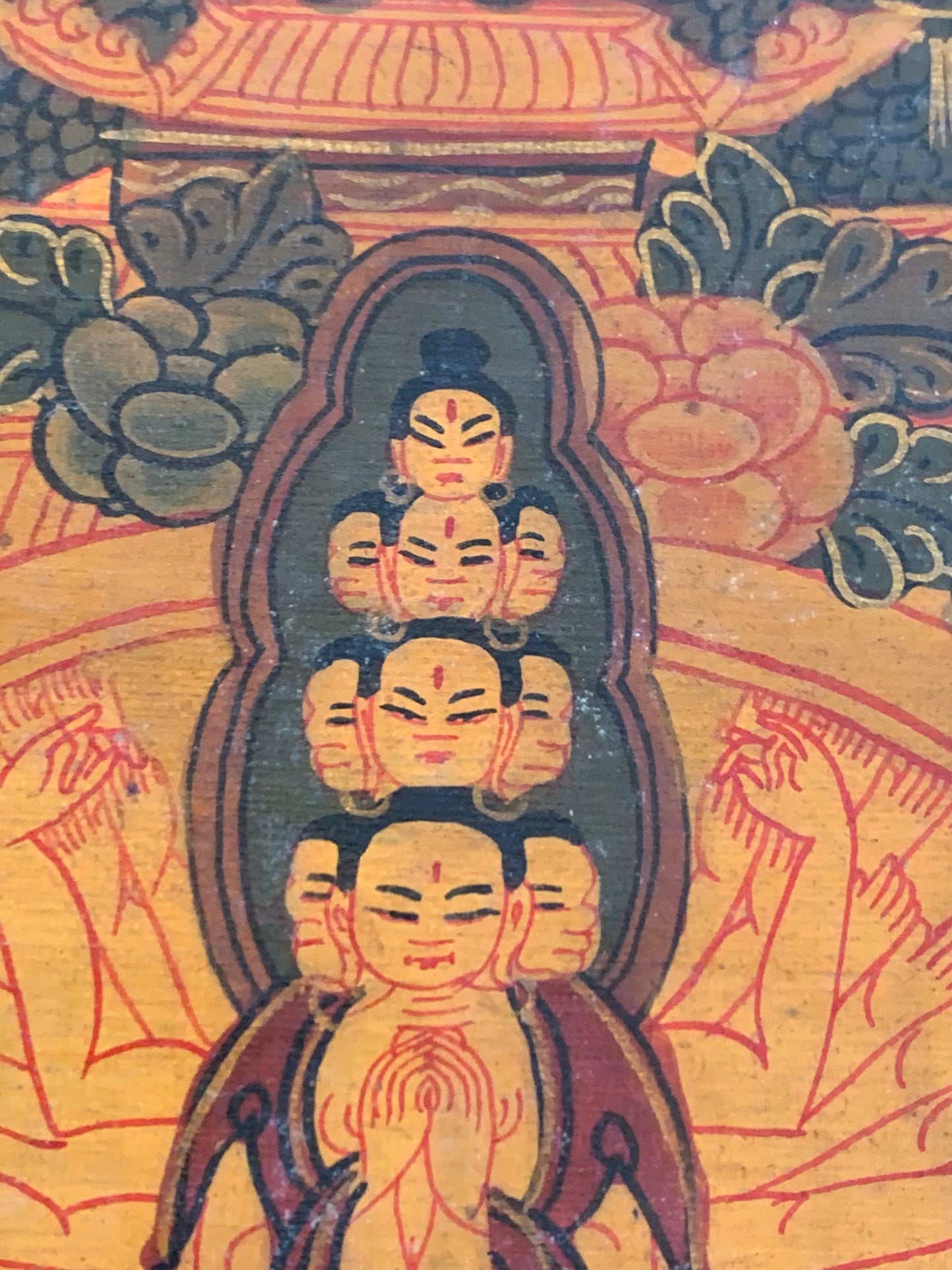 Five Buddha Mandala Unbrocaded Thangka