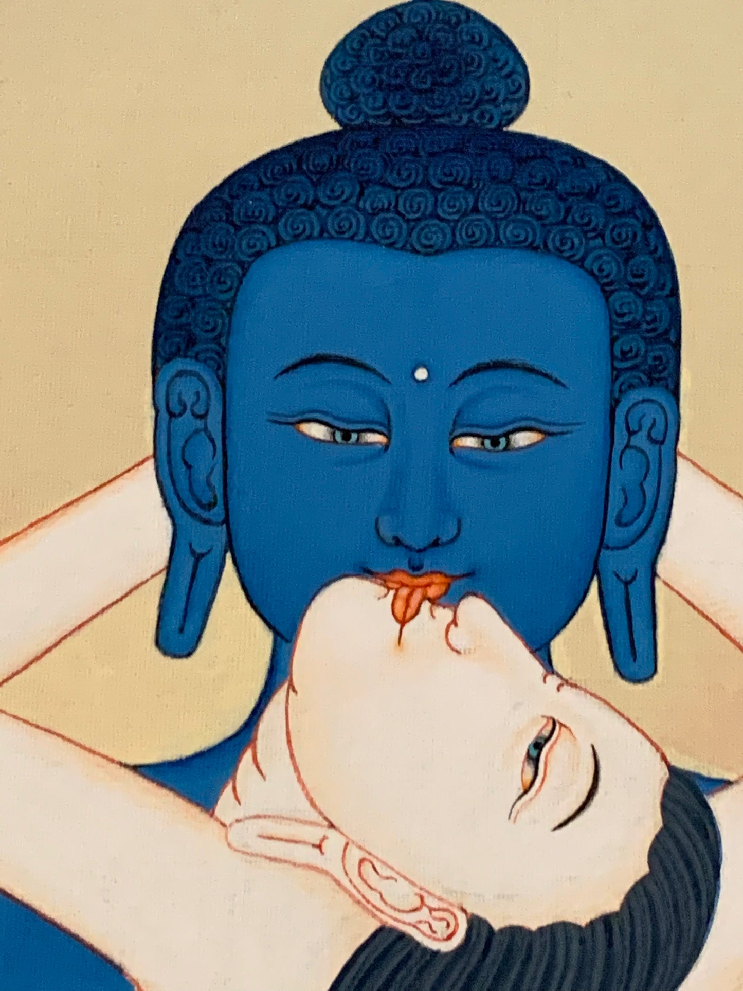Samantabhadra With Consort Karma Gadri Thangka