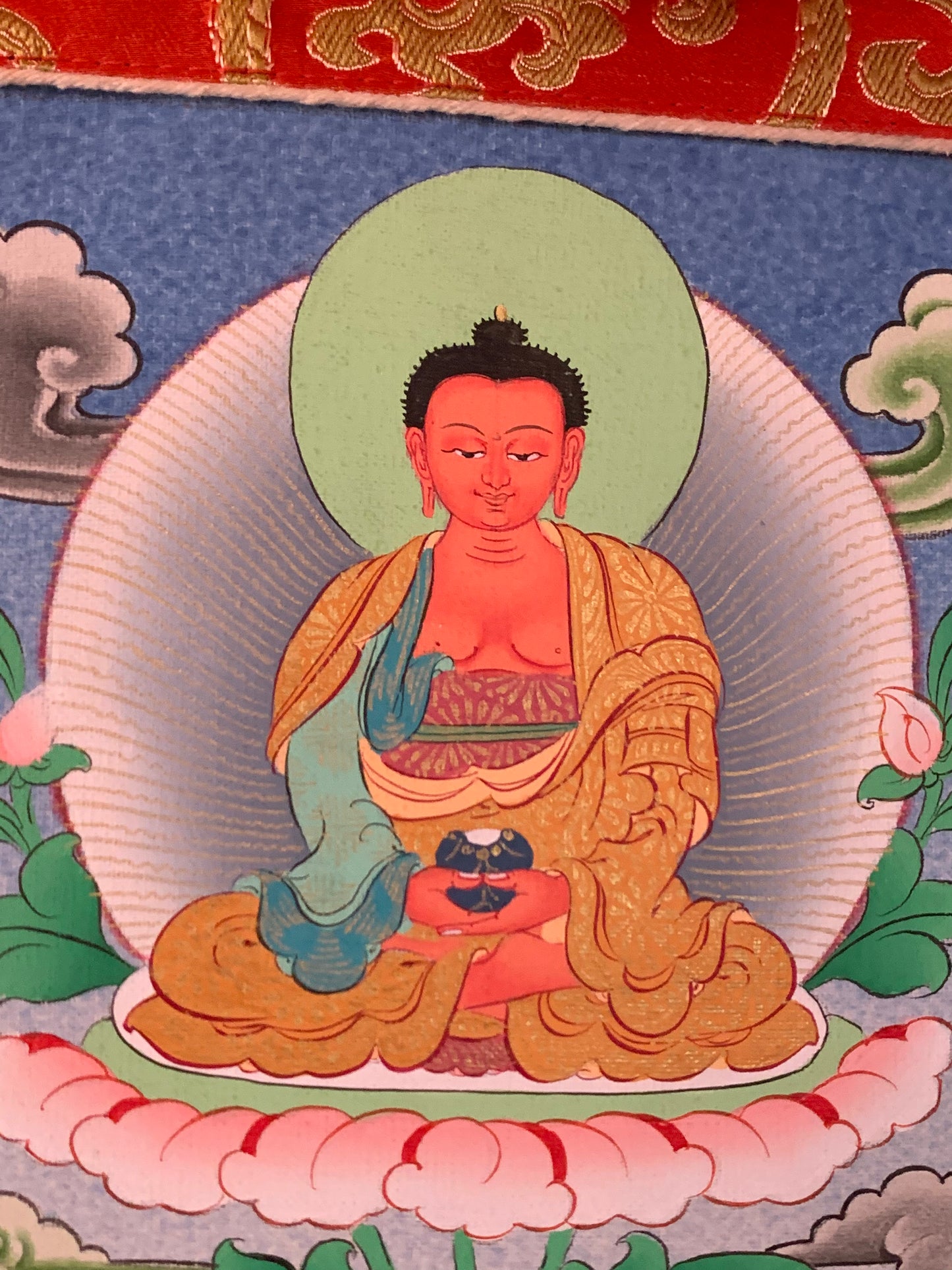 White Tara Five Dhyani Buddhas Long Life Thangka