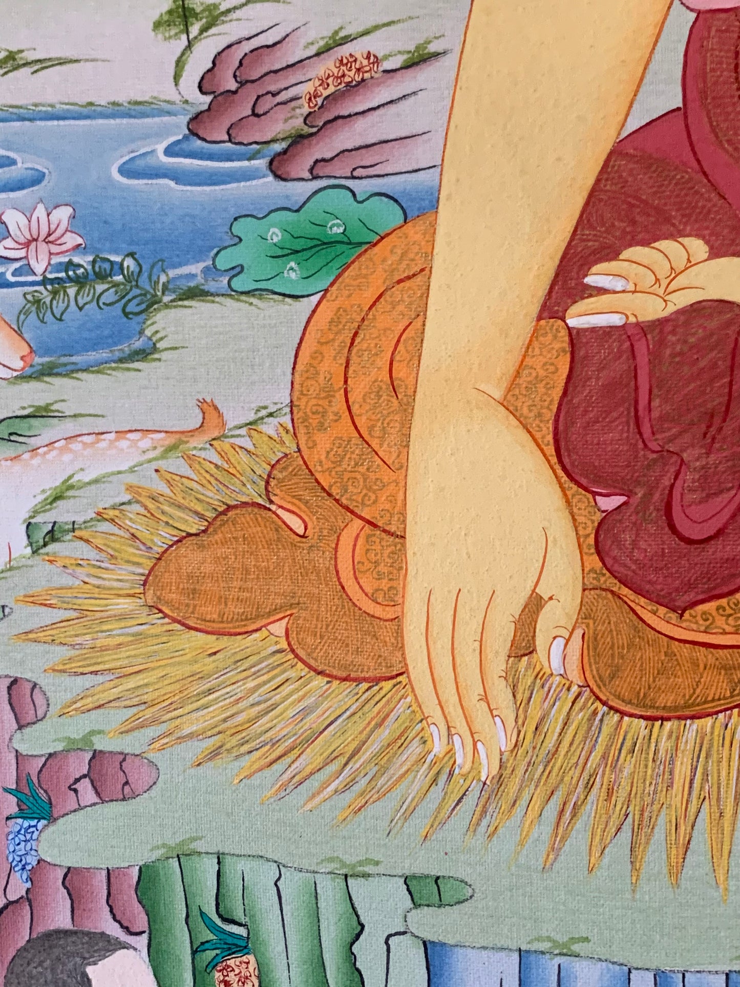 First Five Monk Teaching Thangka