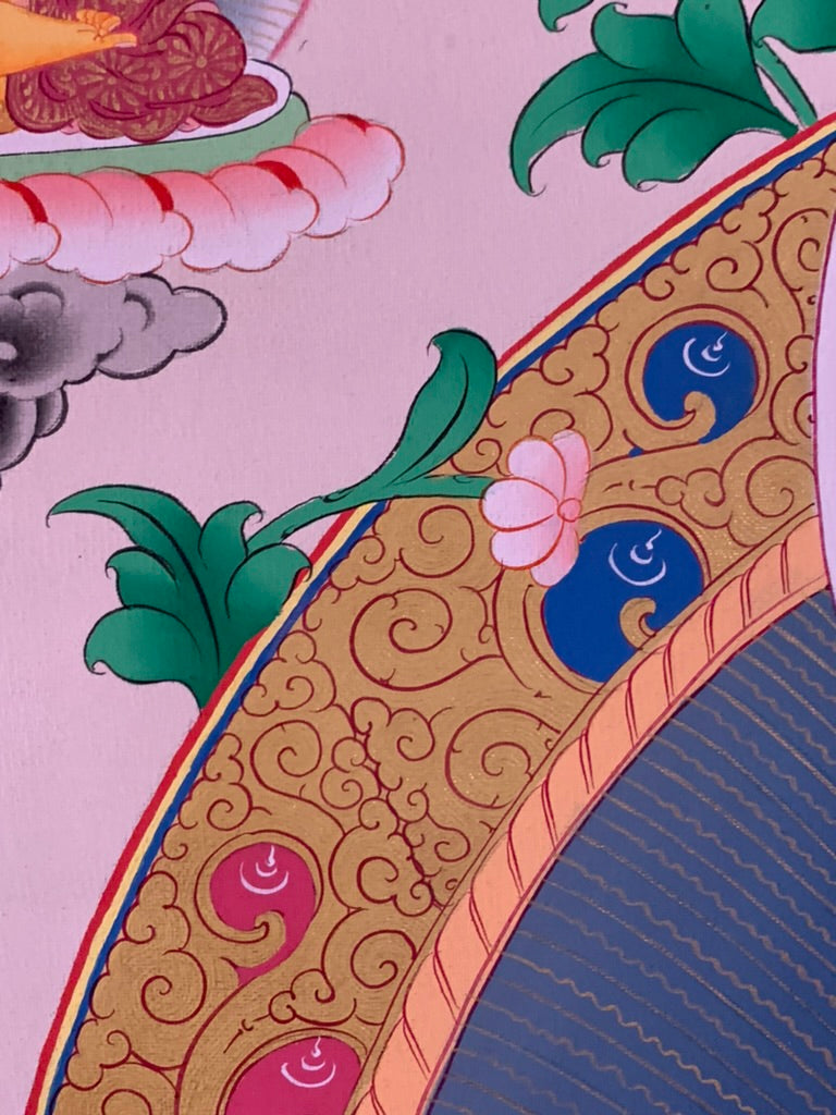 White Tara Five Dhyani Buddhas Long Life Thangka