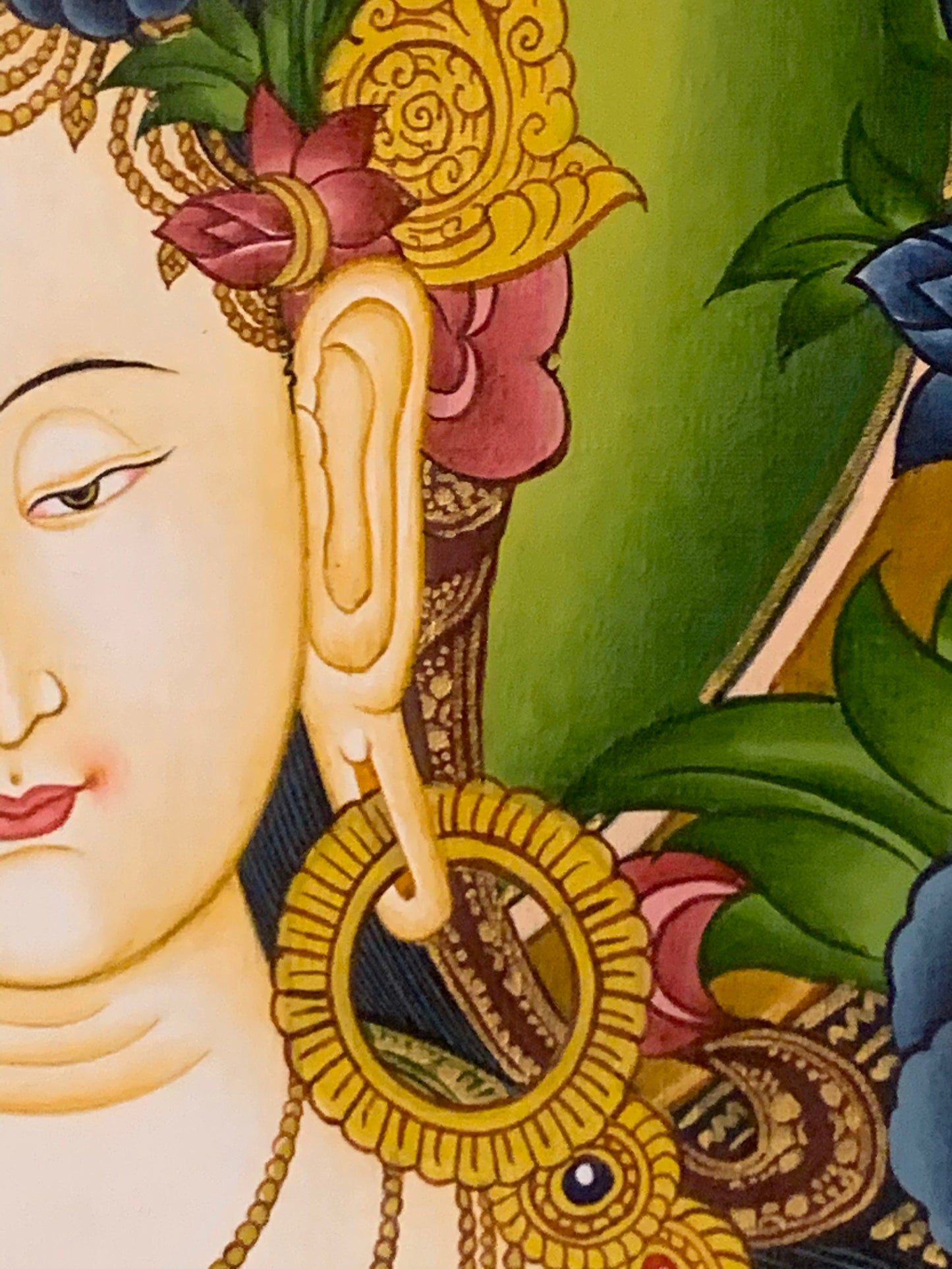White Tara Long Life Thangka