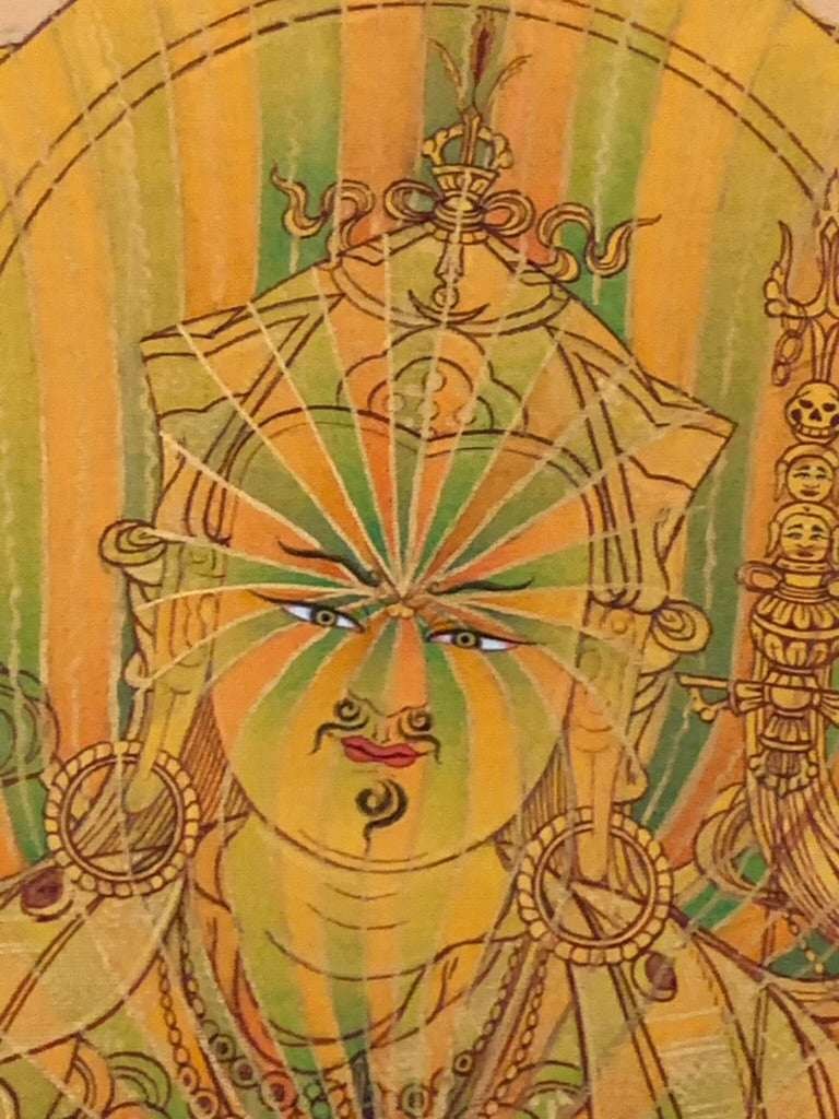 Rainbow Body Guru Rinpoche Karma Gadri Thangka