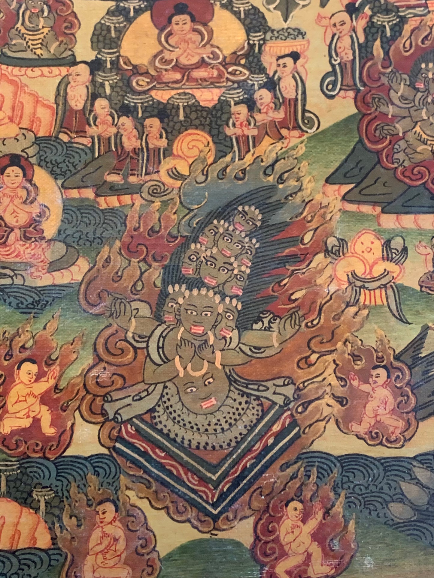 Five Buddha Mandala Unbrocaded Thangka