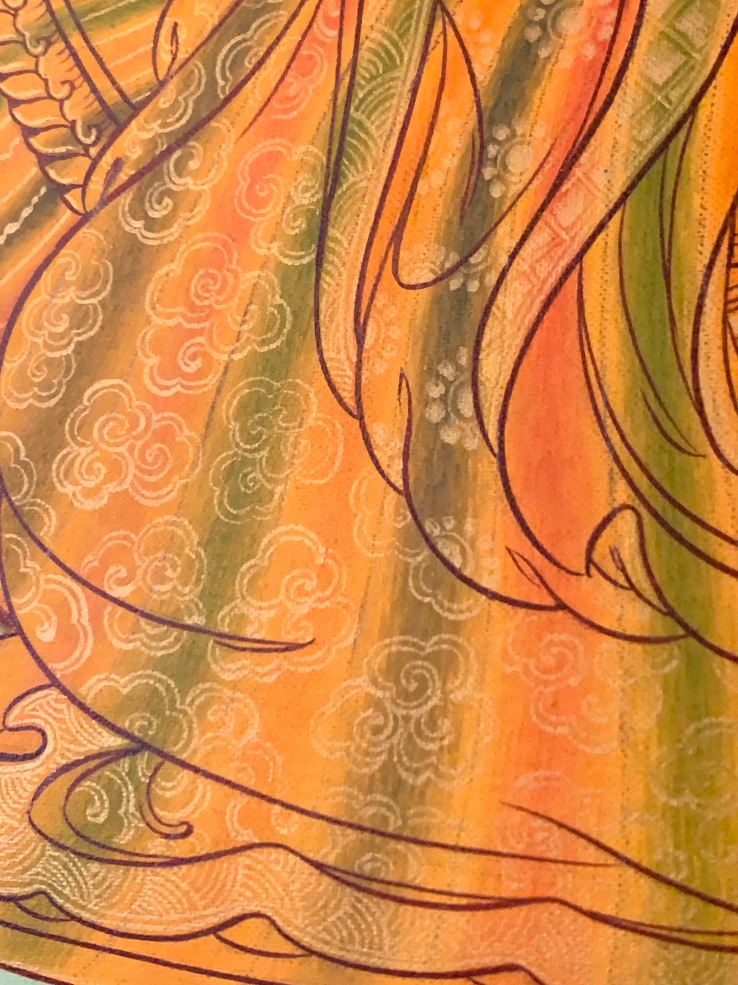 Rainbow Body Guru Rinpoche Thangka