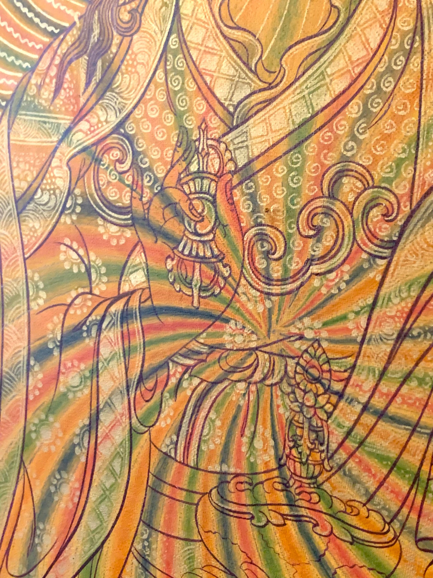 Rainbow Body Guru Rinpoche Thangka