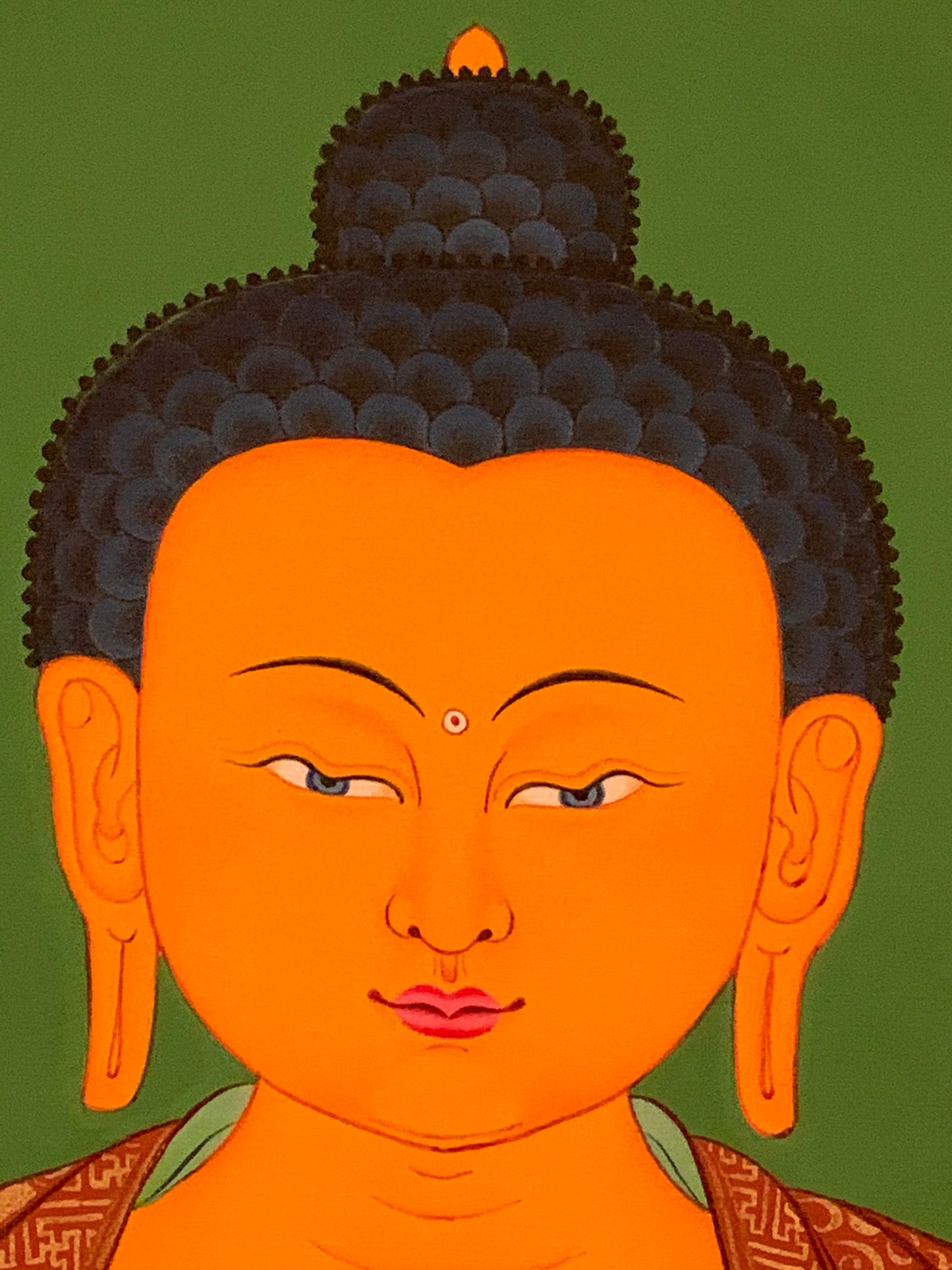 Shakyamuni With Attendants Thangka