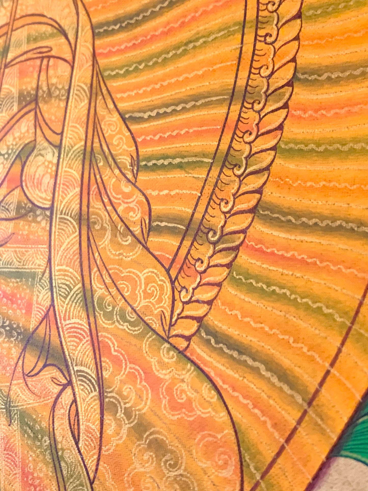 Rainbow Body Guru Rinpoche Thangka