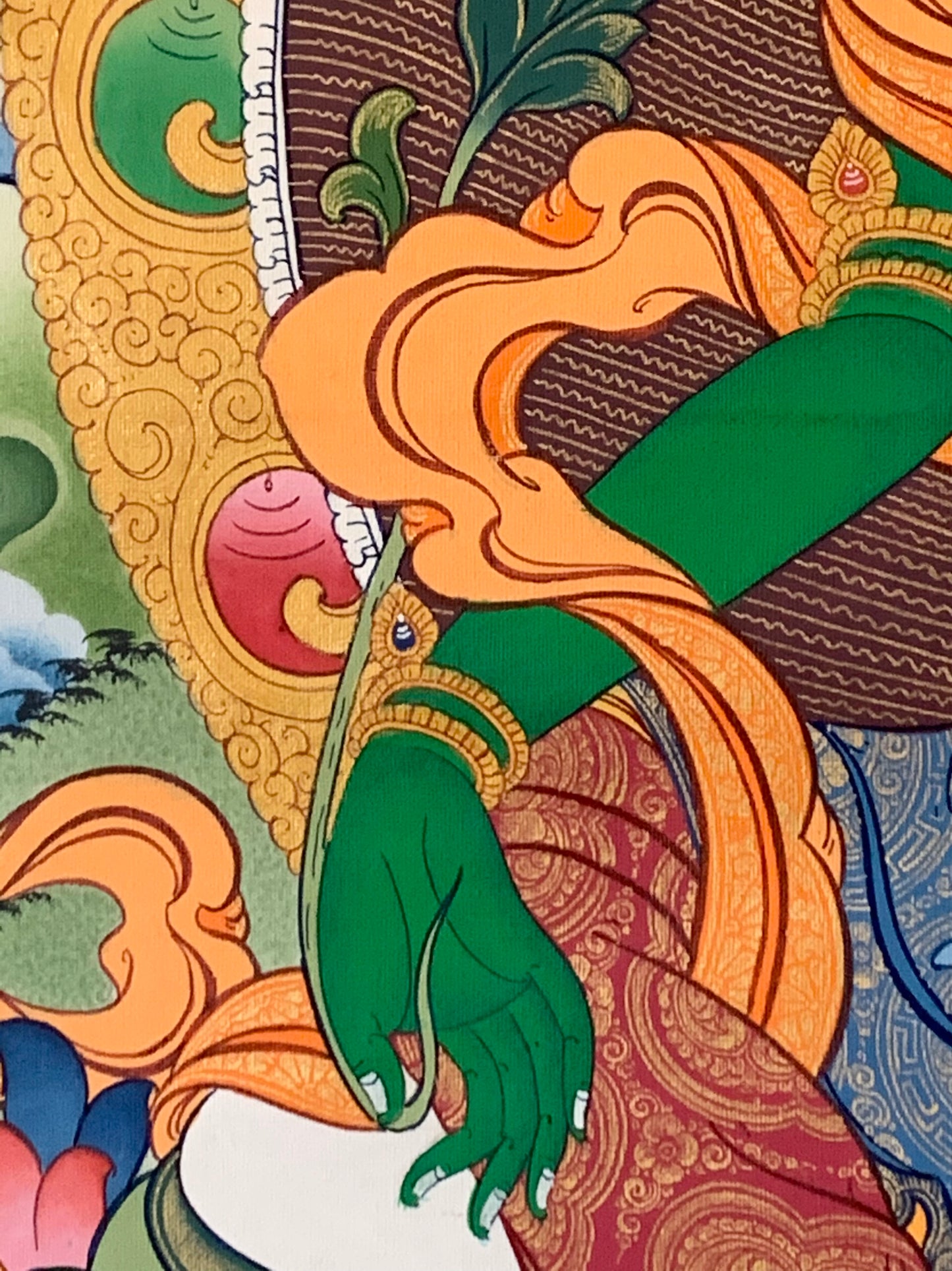 Green Tara Thangka