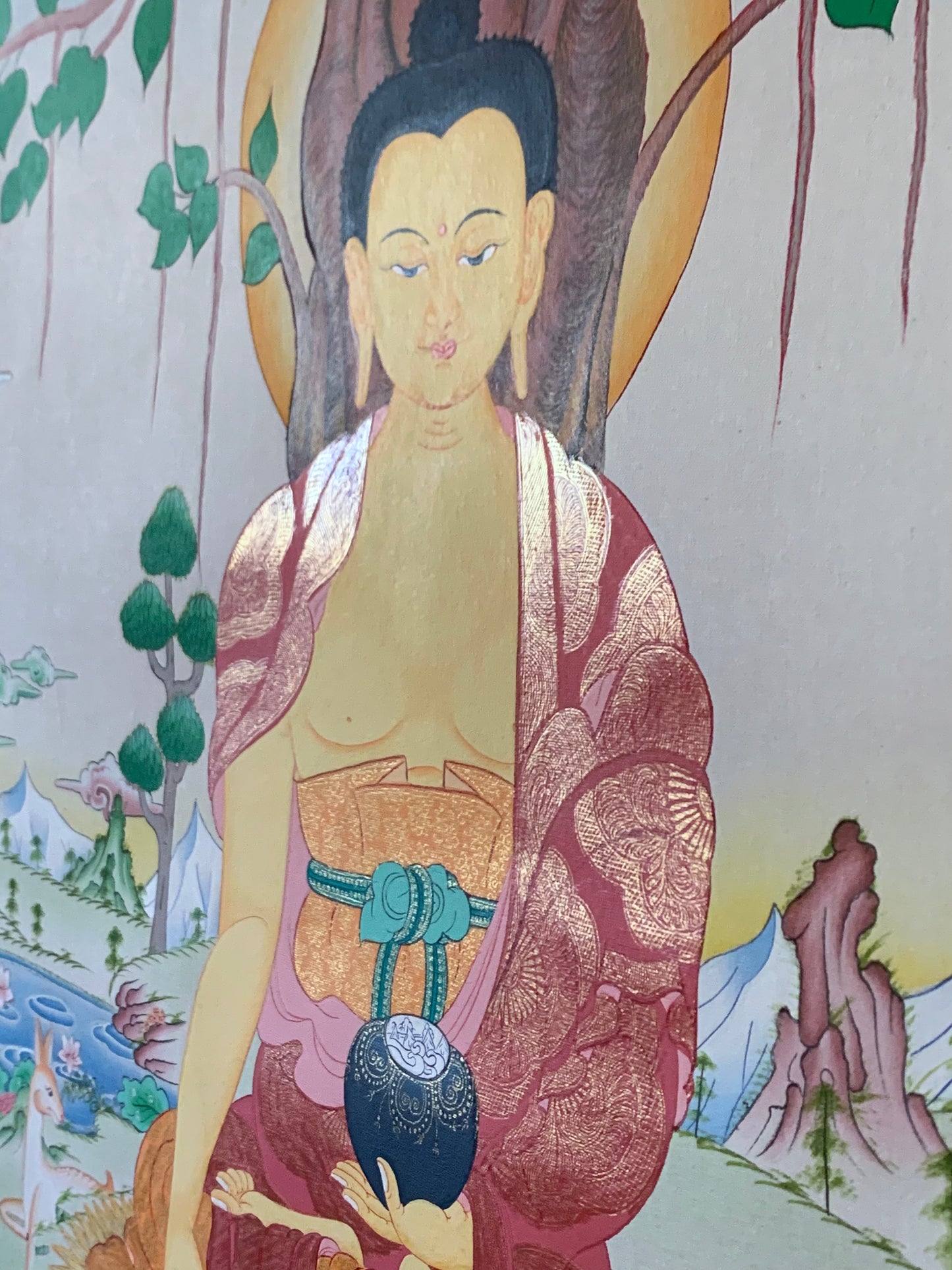 First Five Monk Teaching Thangka