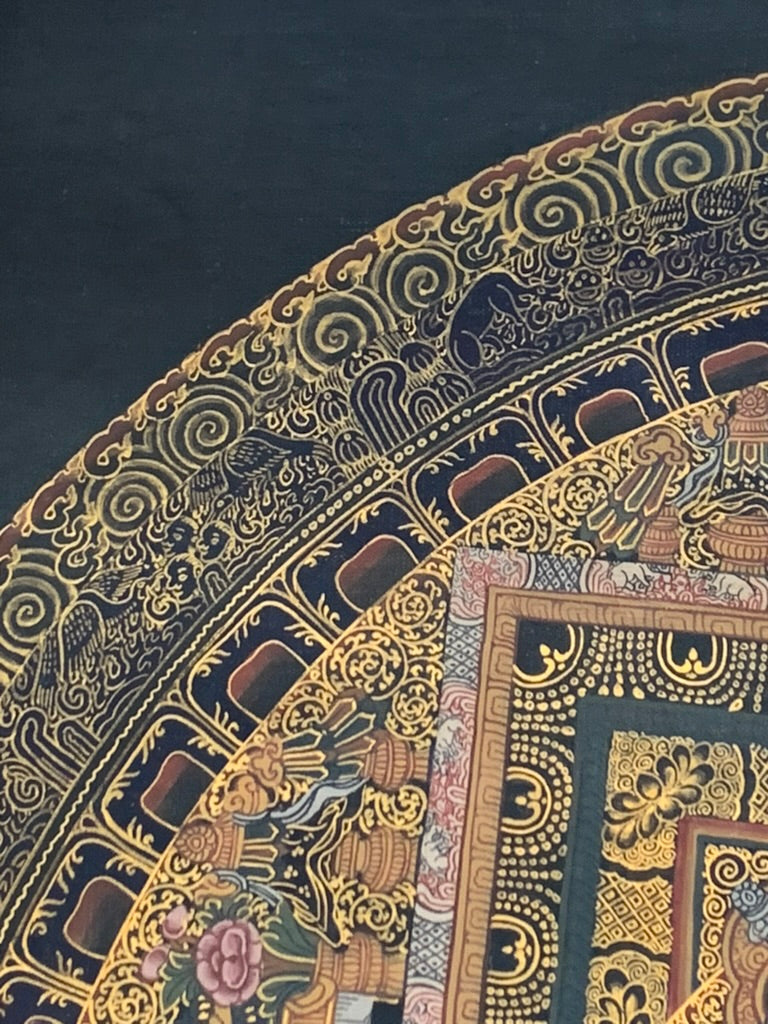 Avalokiteshvara Mandala Unbrocaded Thangka