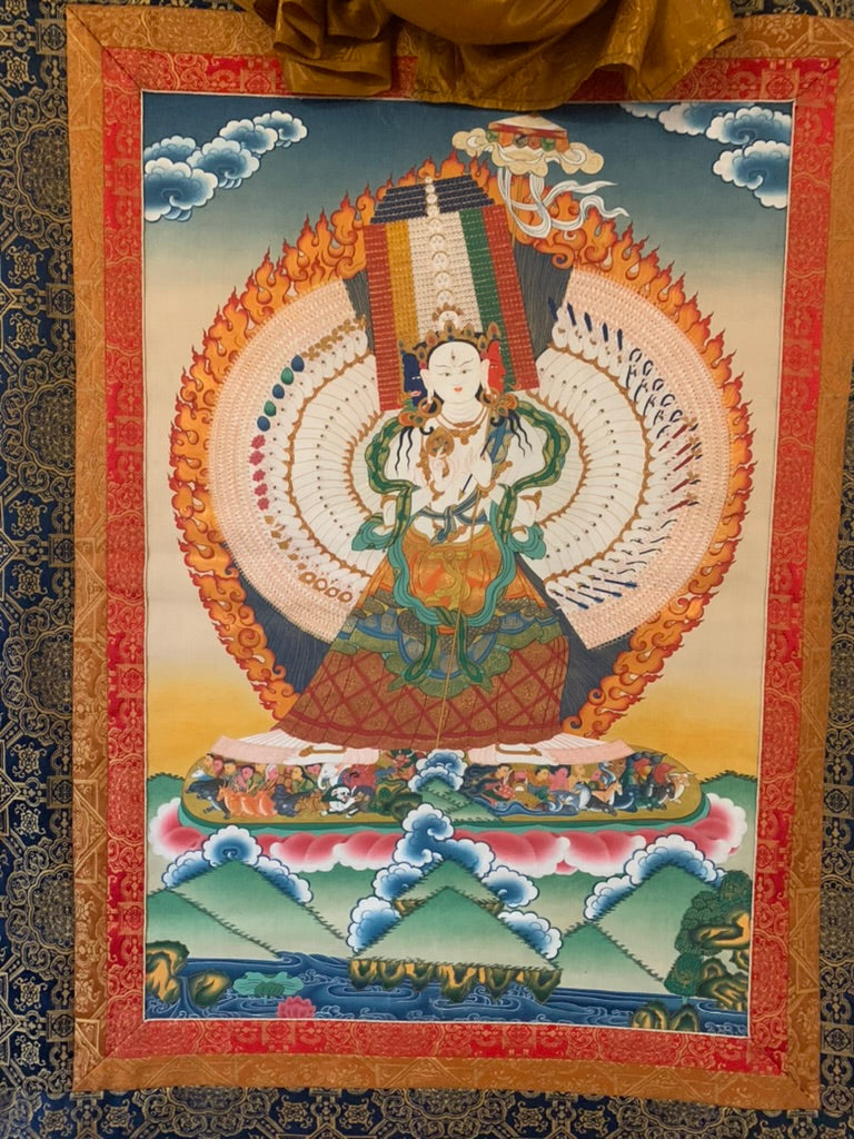 Dhukar White Umbrella Deity Thangka