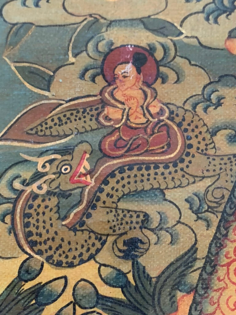 Five Buddha Mandala Unbrocaded Thangka