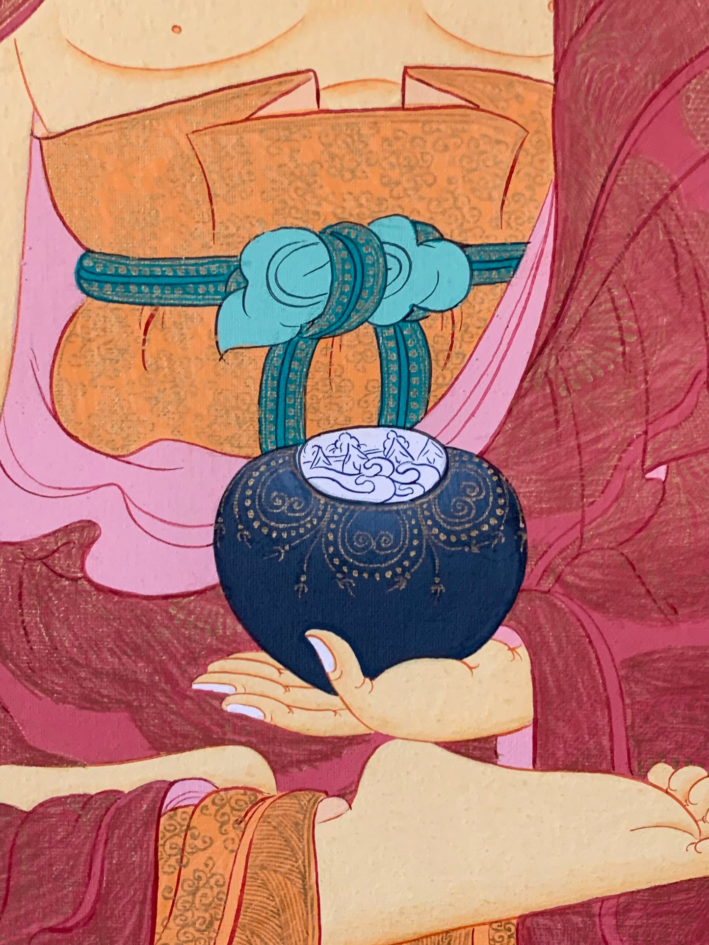 First Five Monk Teaching Thangka