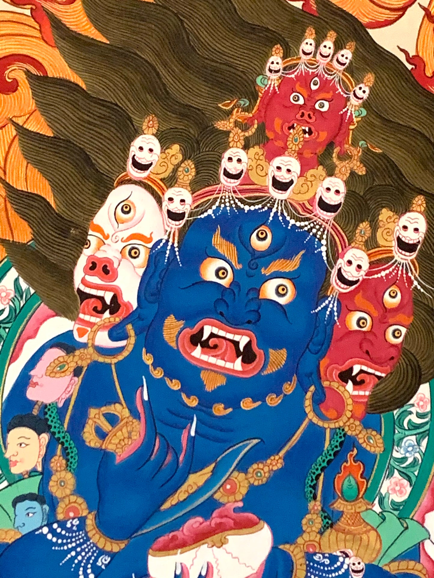 Four Faced Mahakala Thangka