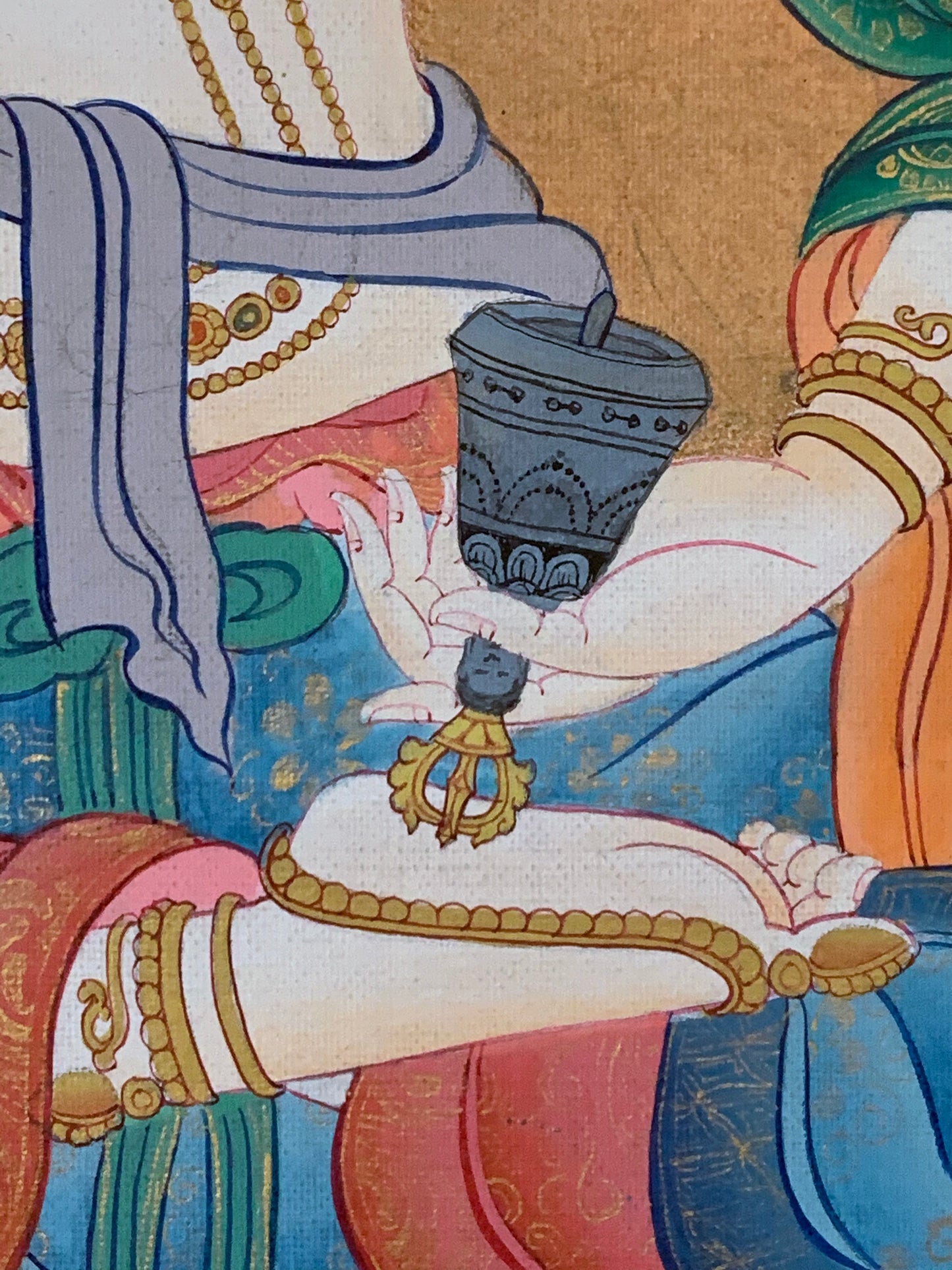 Vajrasattva Karma Gadri Thangka