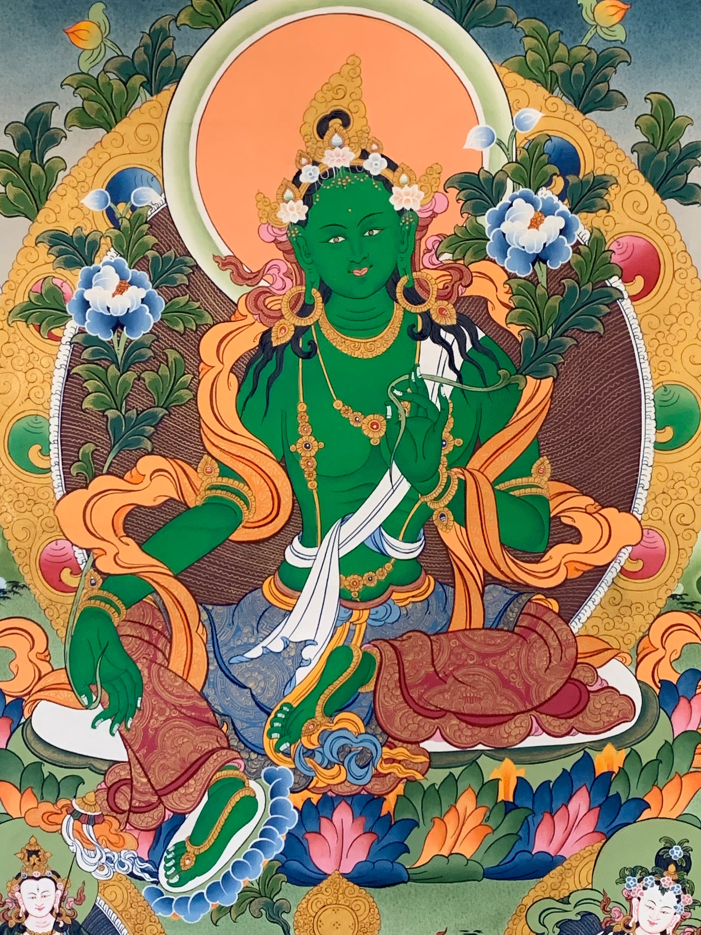 Green Tara Thangka