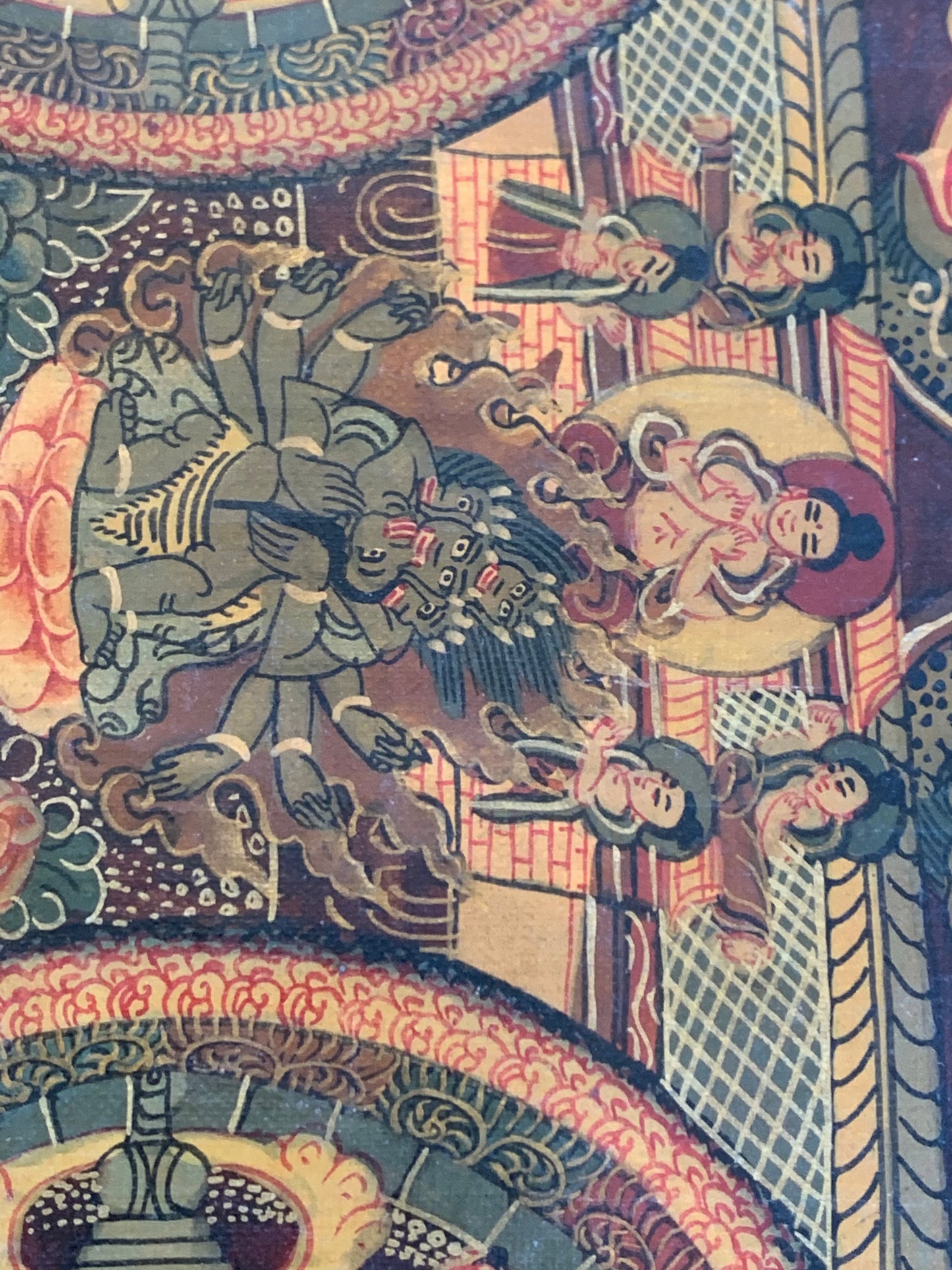 Five Buddha Mandala Unbrocaded Thangka