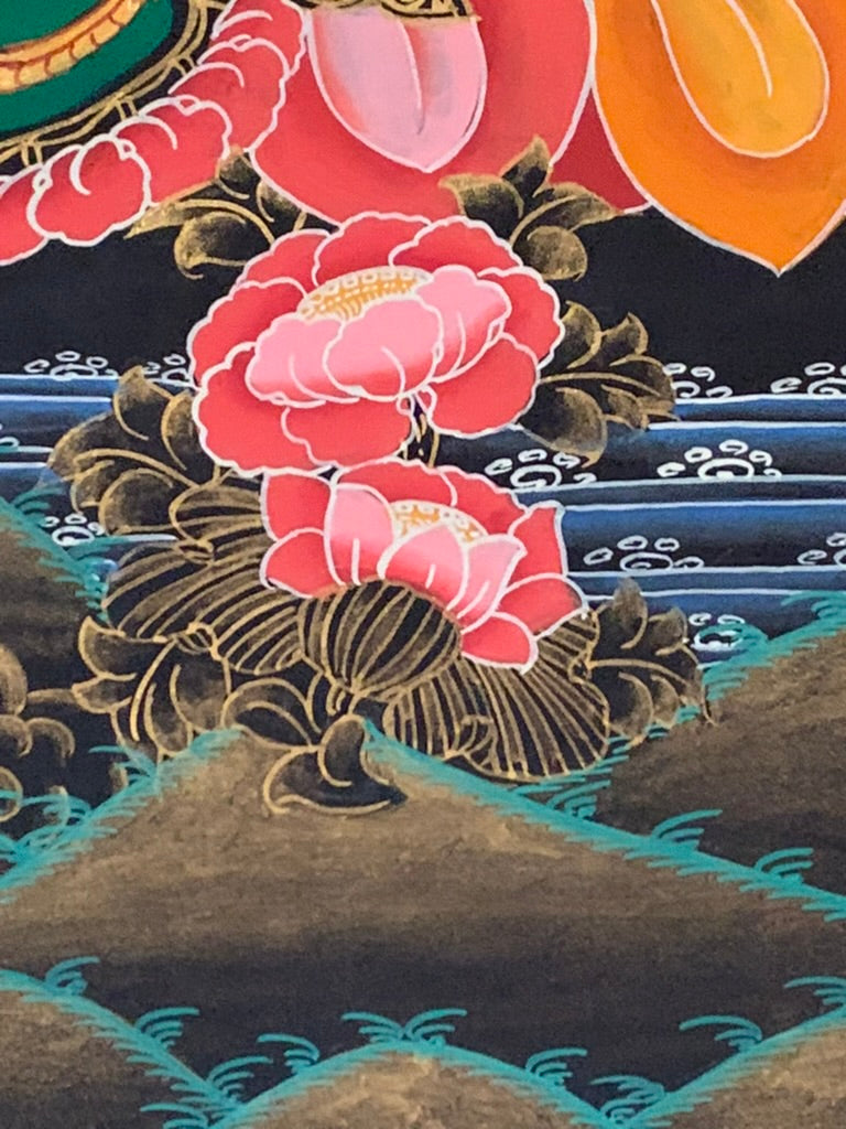 Green Tara Shakyamuni Medicine Buddha Thangka