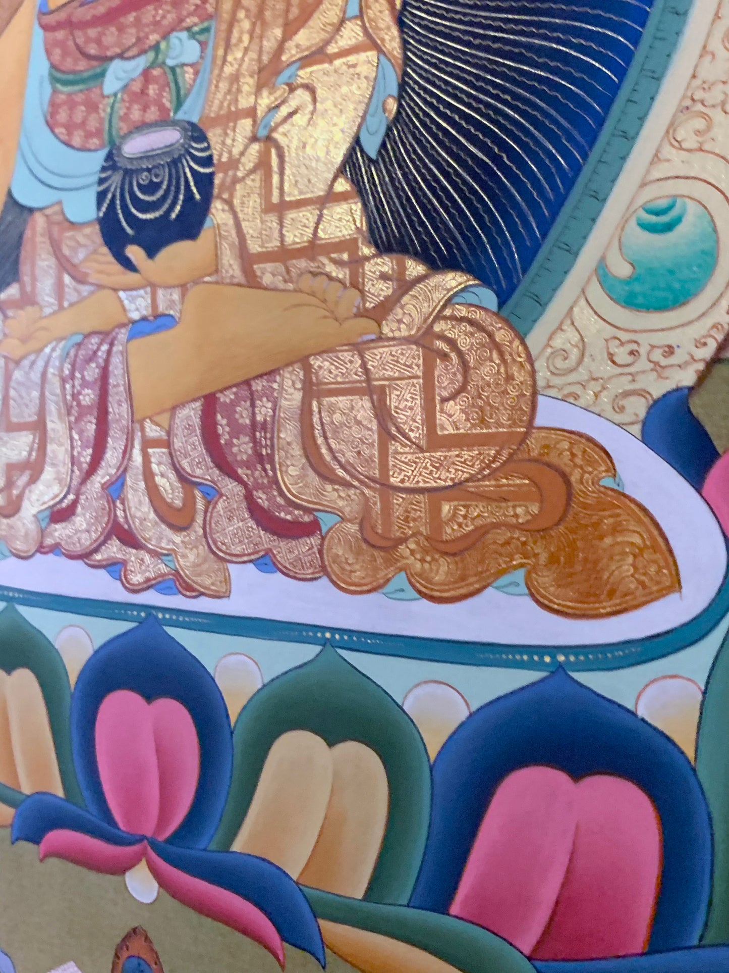 Shakyamuni Three Buddha Thangka