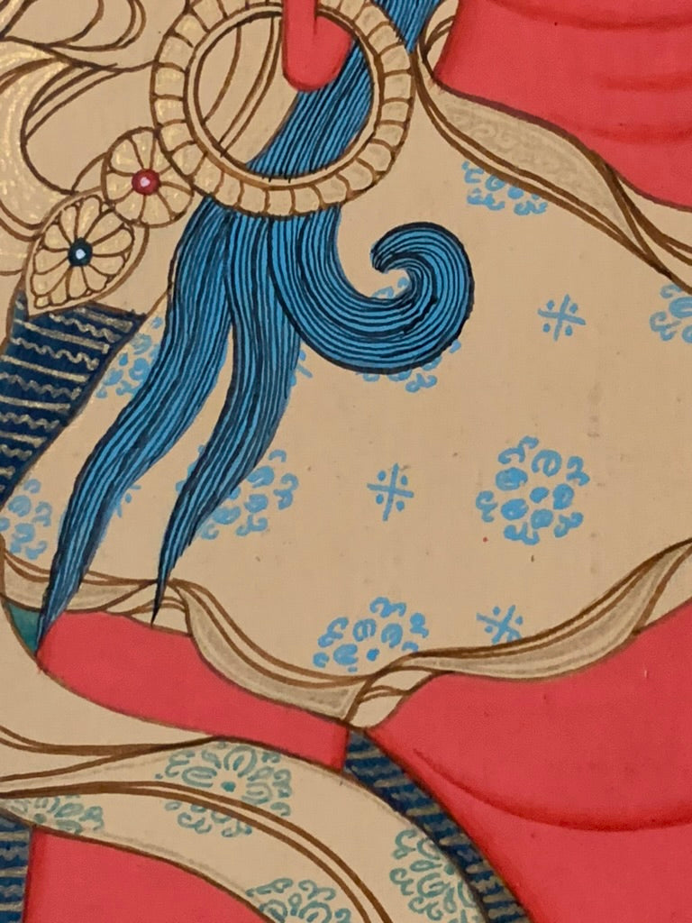 Red Tara Karma Gadri Thangka