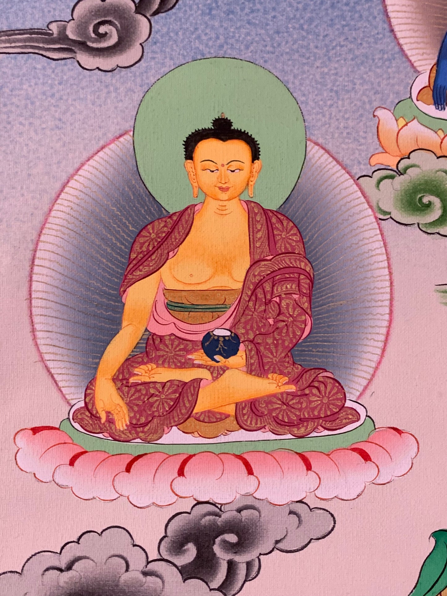 White Tara Five Dhyani Buddhas Long Life Thangka