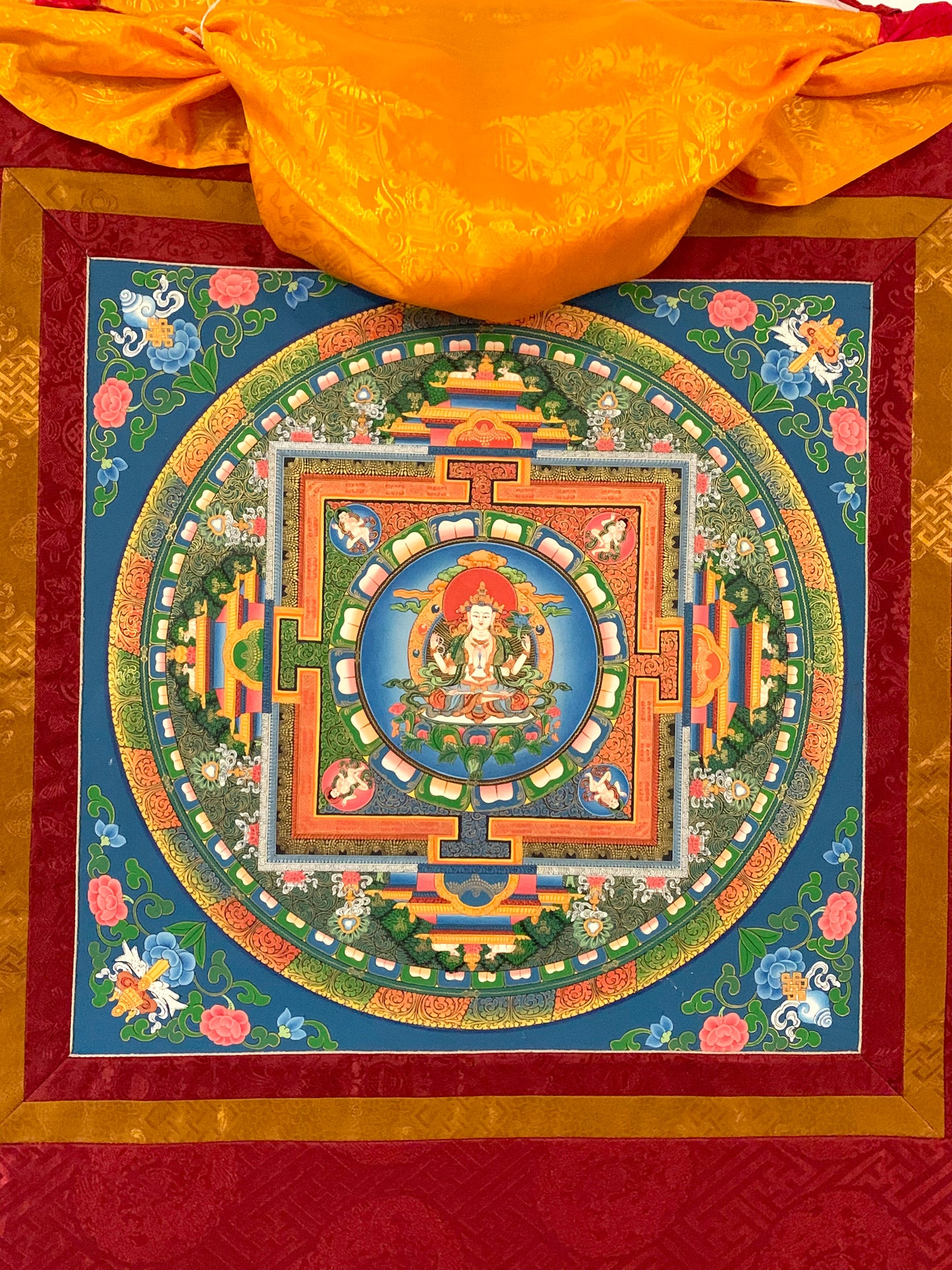 Chenrezig Compassion Mandala Thangka