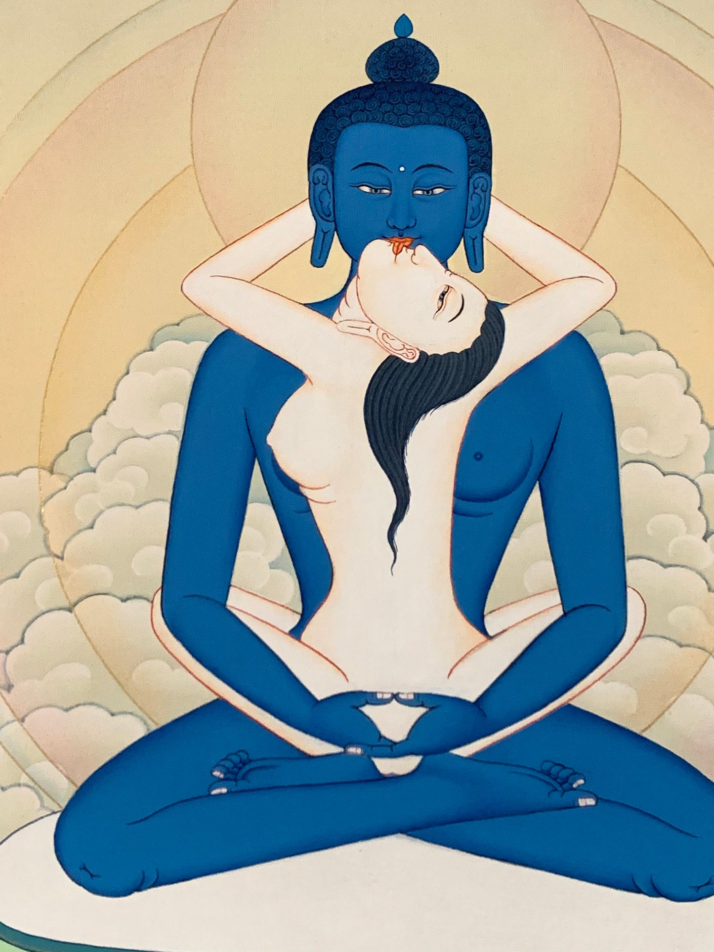 Samantabhadra With Consort Karma Gadri Thangka