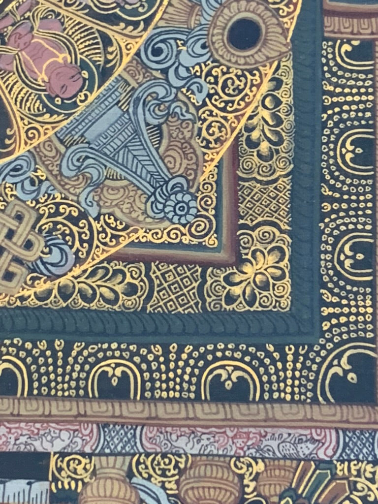 Avalokiteshvara Mandala Unbrocaded Thangka