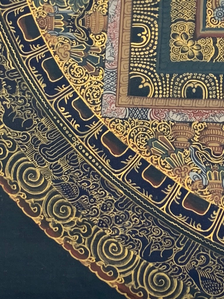 Avalokiteshvara Mandala Unbrocaded Thangka