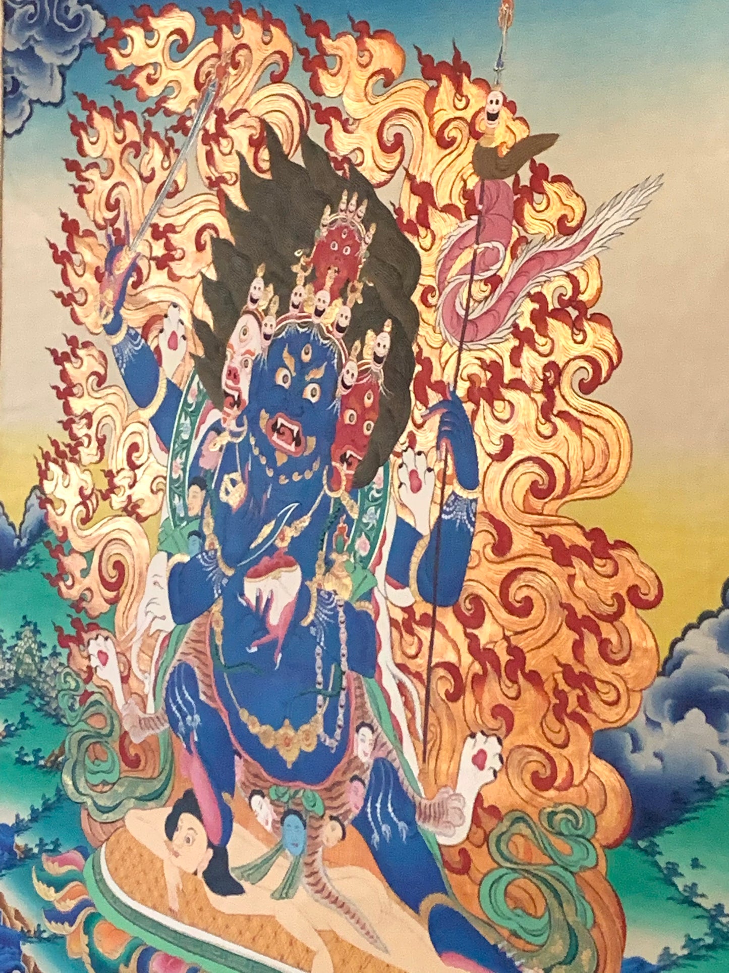 Four Faced Mahakala Thangka