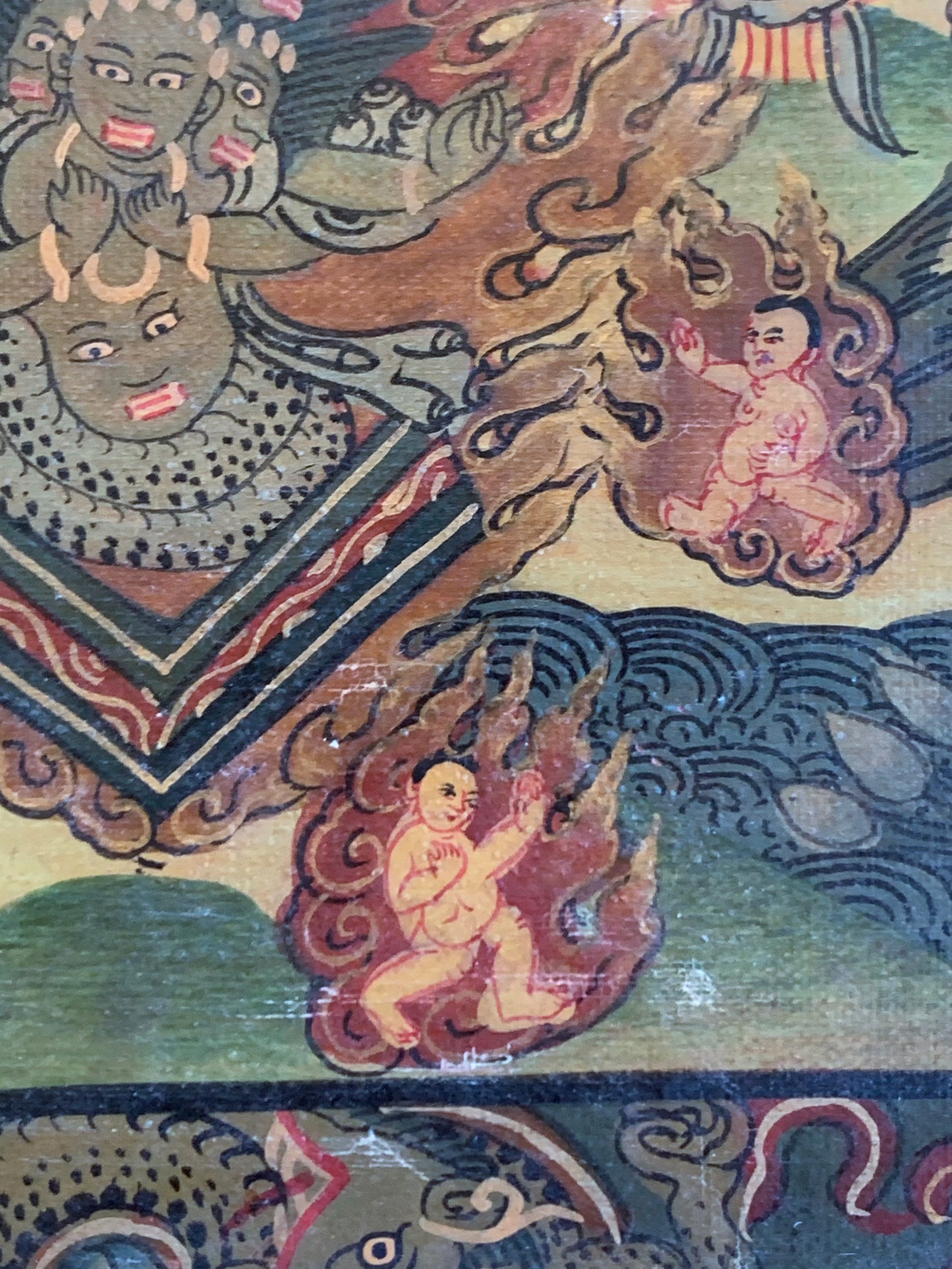 Five Buddha Mandala Unbrocaded Thangka