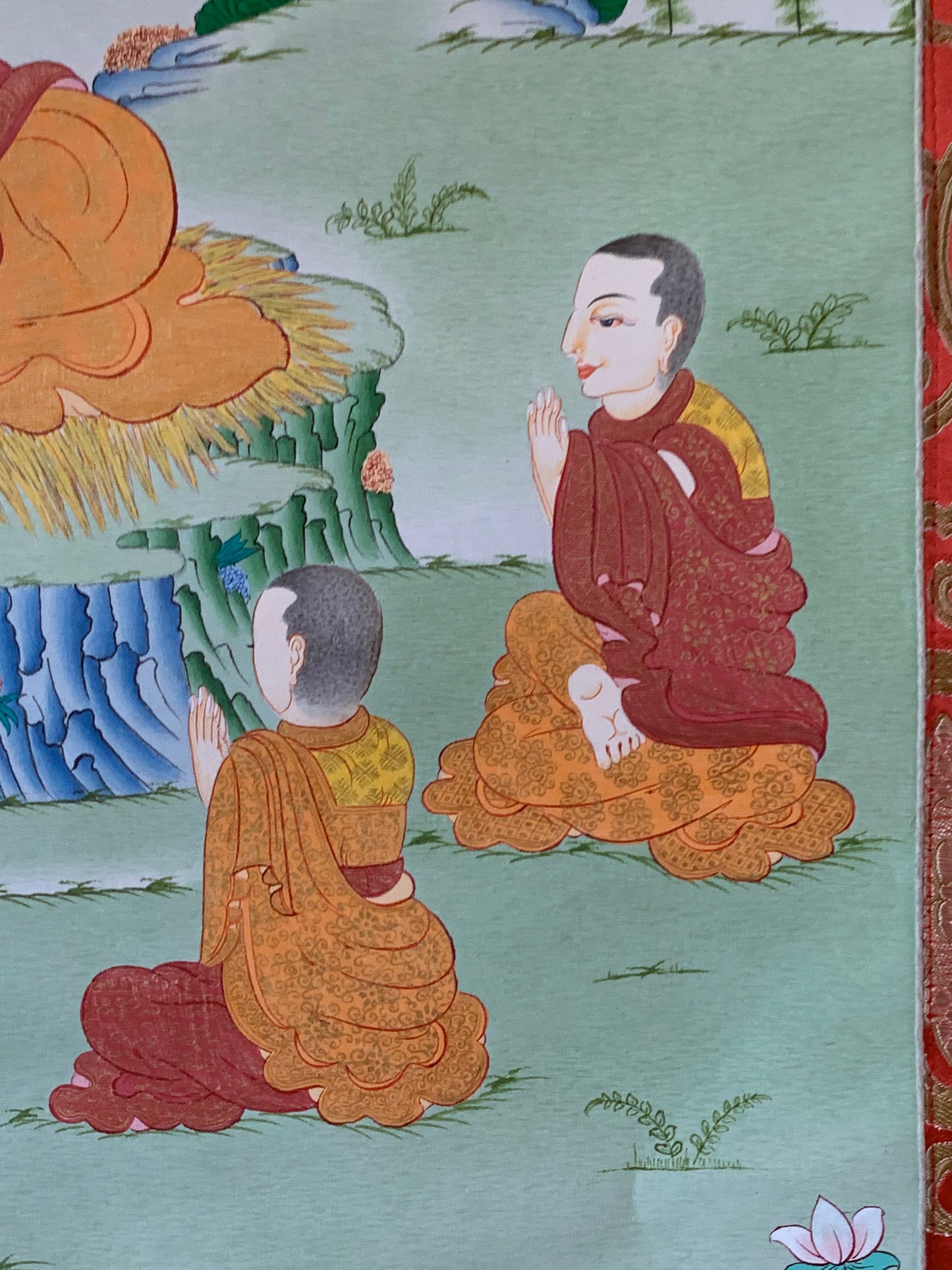 First Five Monk Teaching Thangka