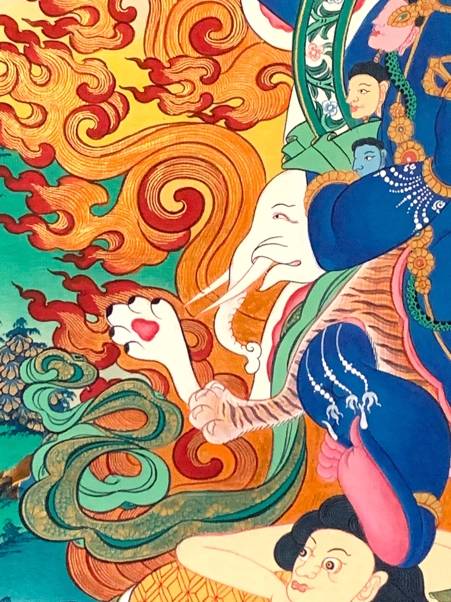 Four Faced Mahakala Thangka
