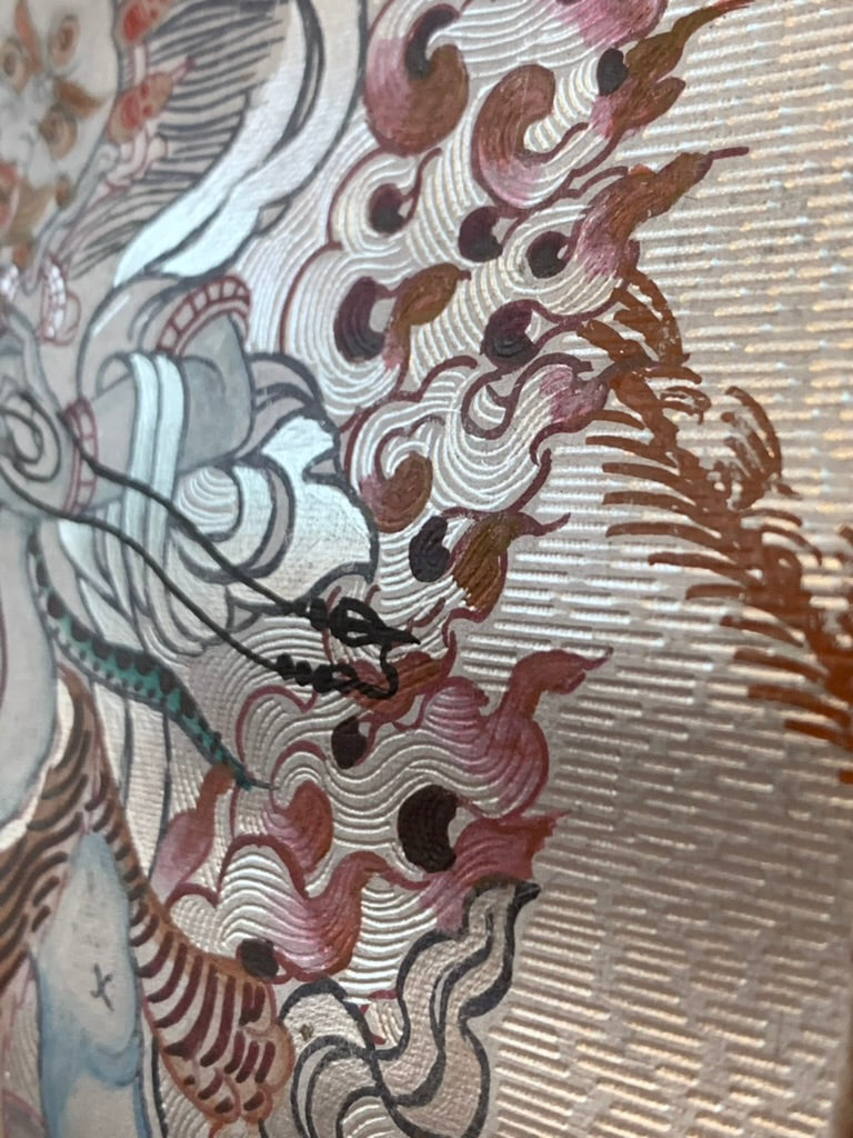 Silver Chenrezig Thangka