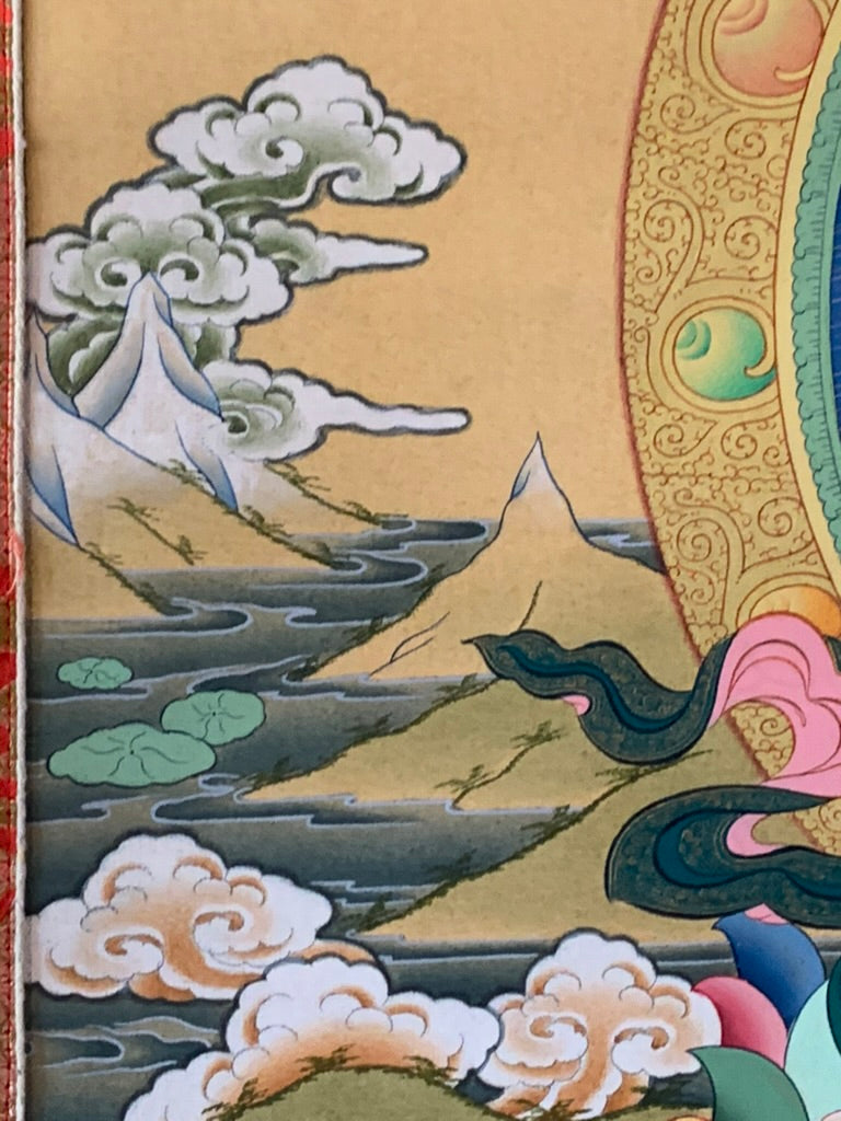 White Tara Long Life Thangka