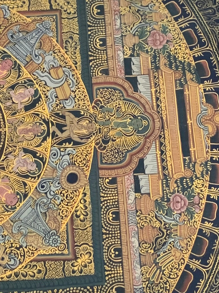 Avalokiteshvara Mandala Unbrocaded Thangka