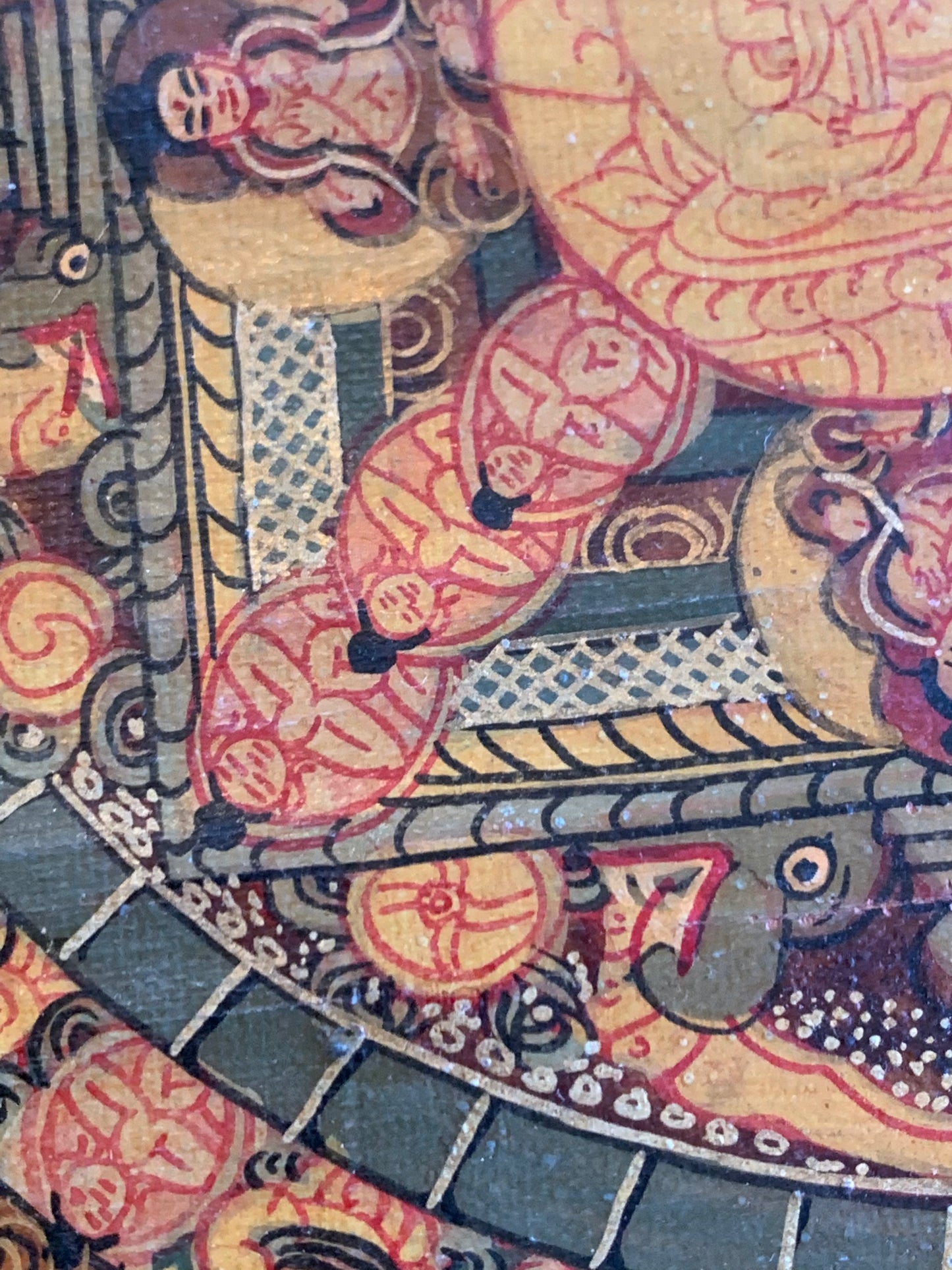 Five Buddha Mandala Unbrocaded Thangka