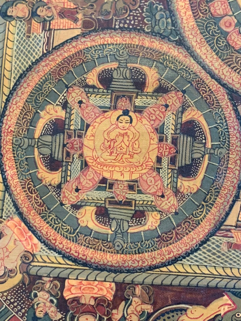 Five Buddha Mandala Unbrocaded Thangka