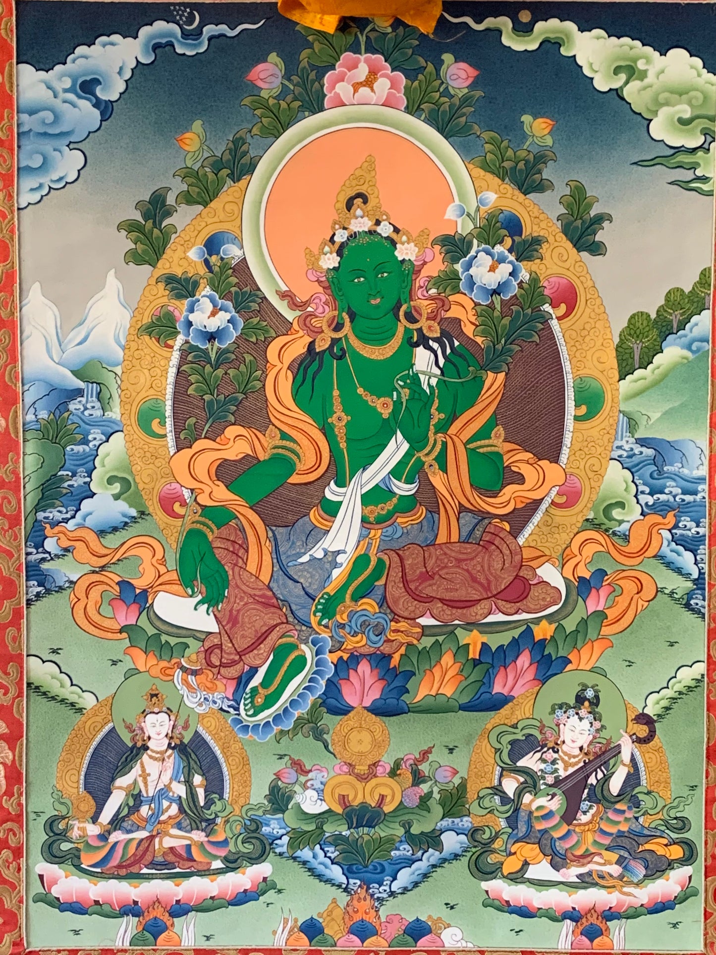 Green Tara Thangka