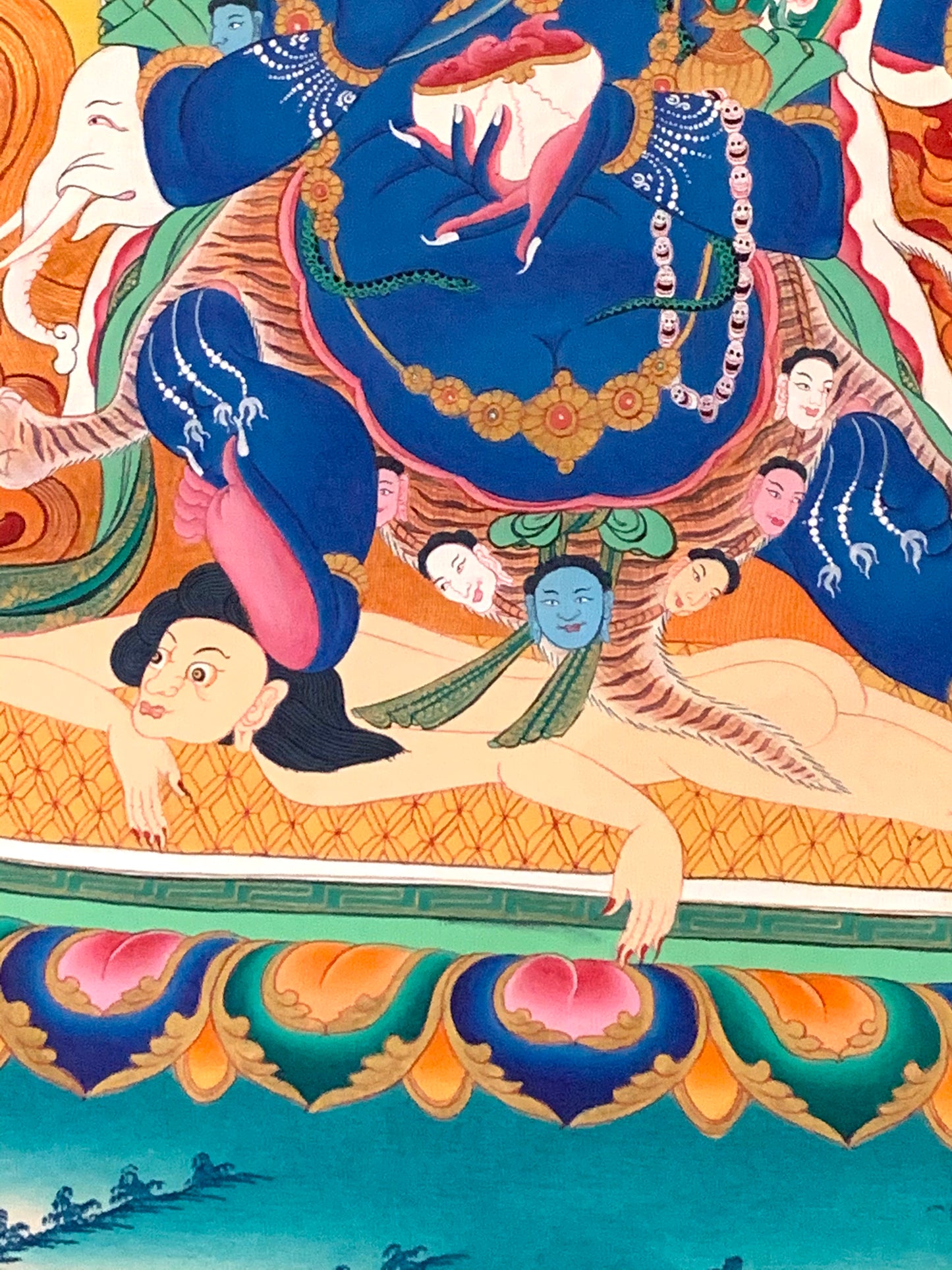 Four Faced Mahakala Thangka