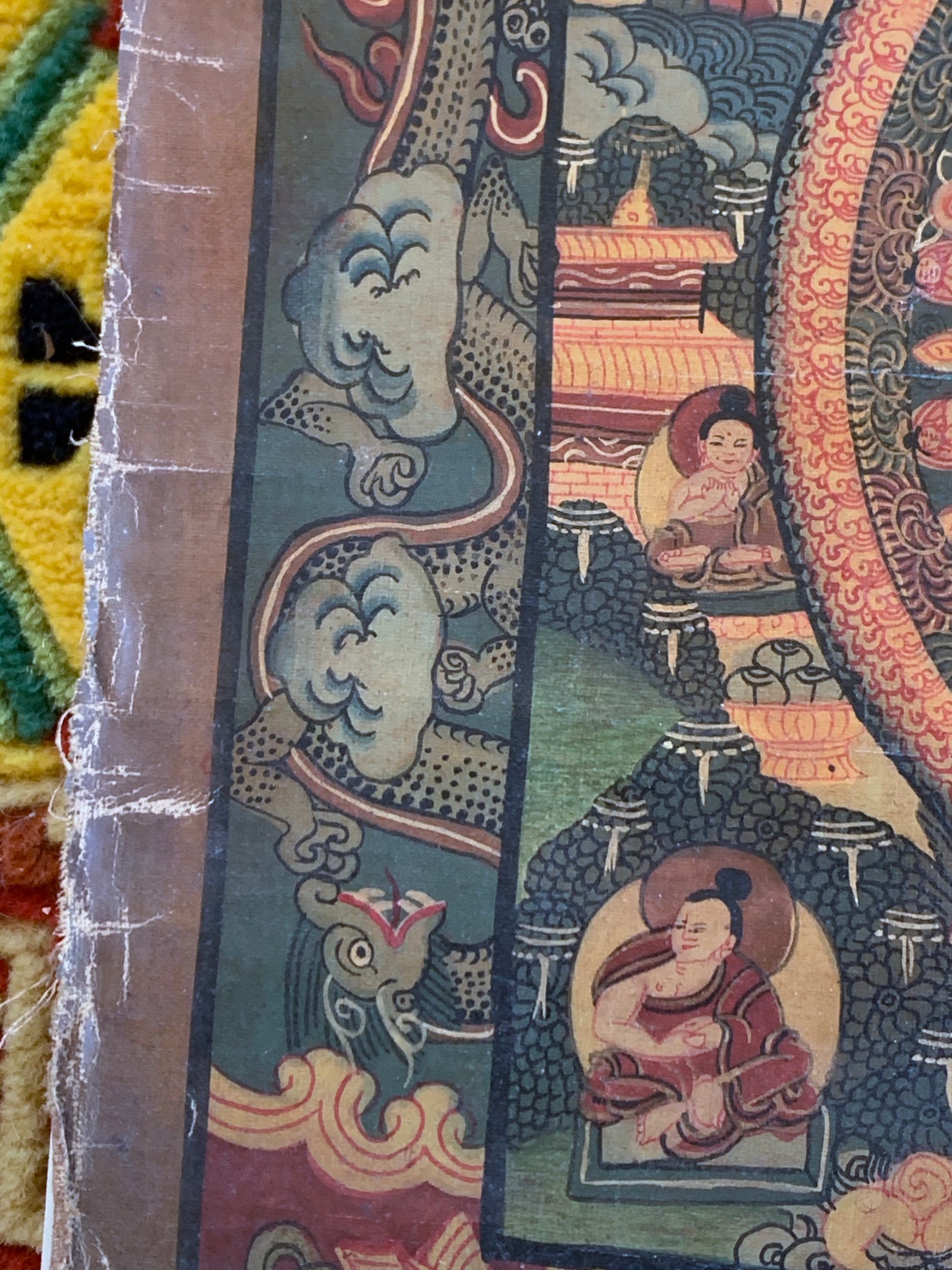 Five Buddha Mandala Unbrocaded Thangka