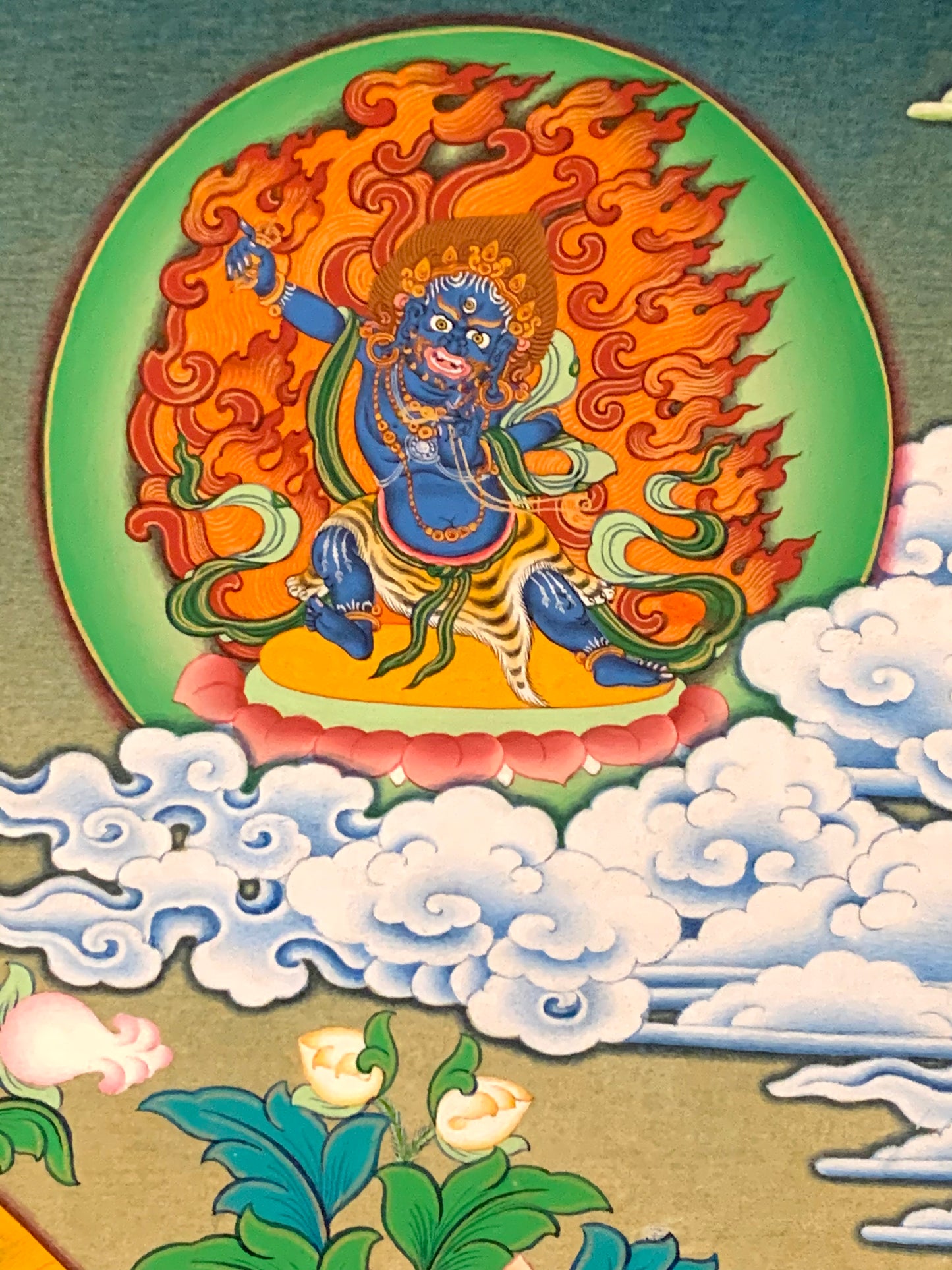 Rainbow Body Guru Rinpoche Thangka