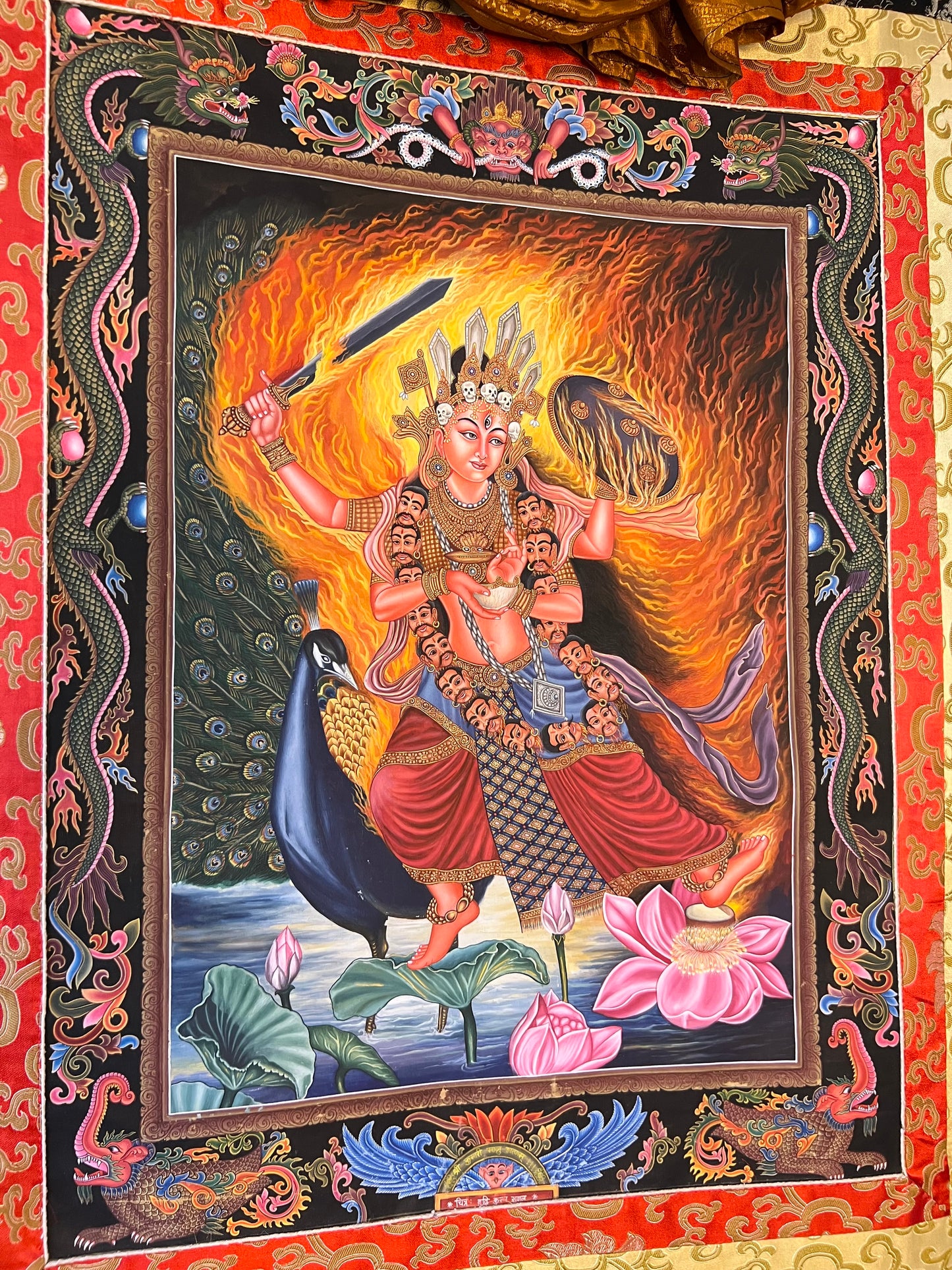 Matrika Kaumari Newari Thangka