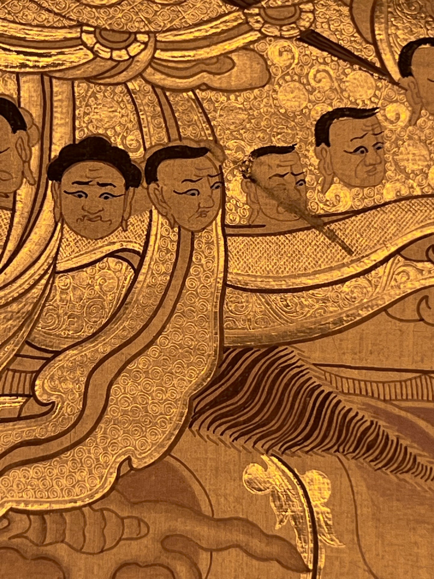 Mahakala Gold Unbrocaded Thangka