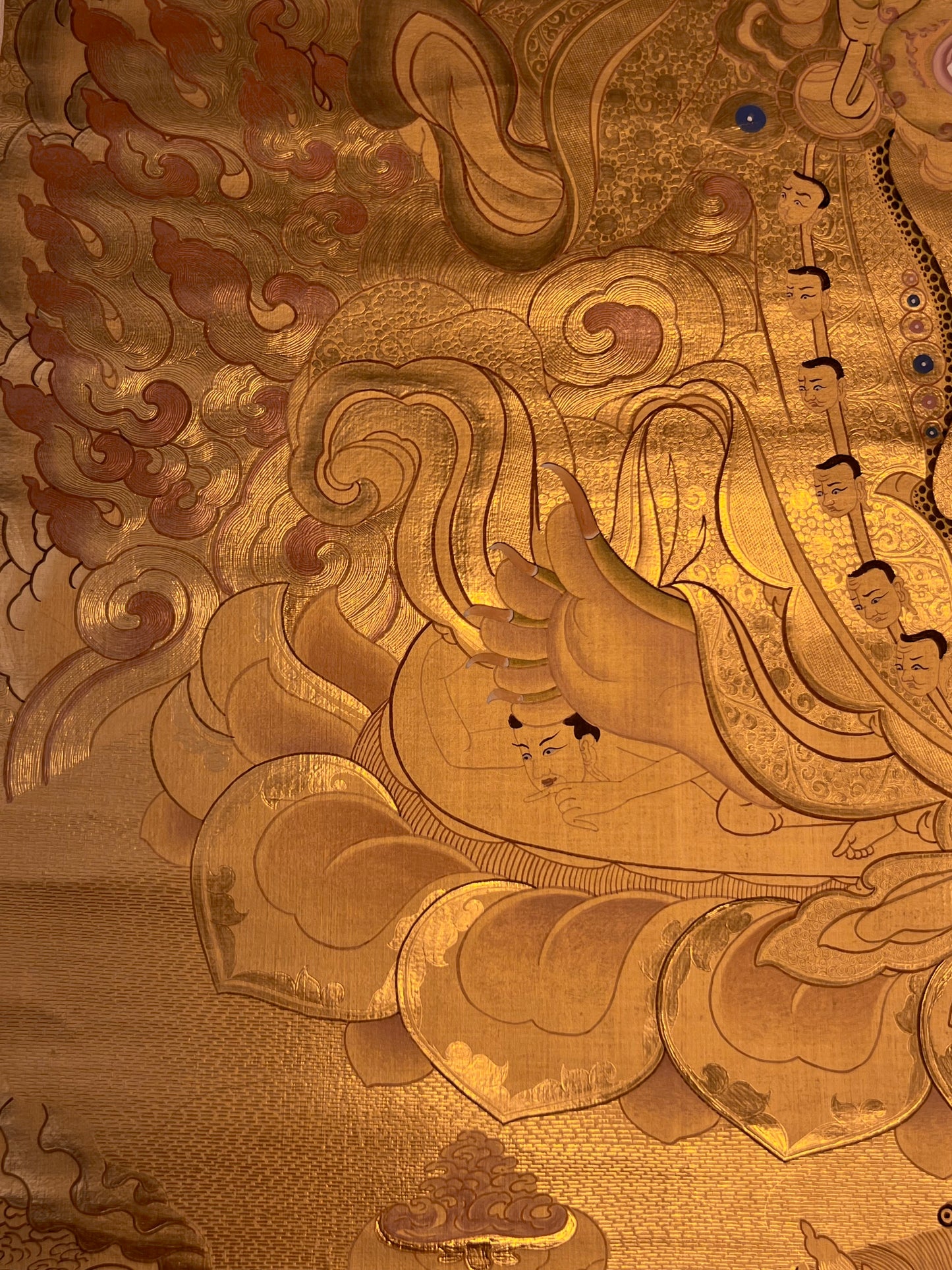 Mahakala Gold Unbrocaded Thangka