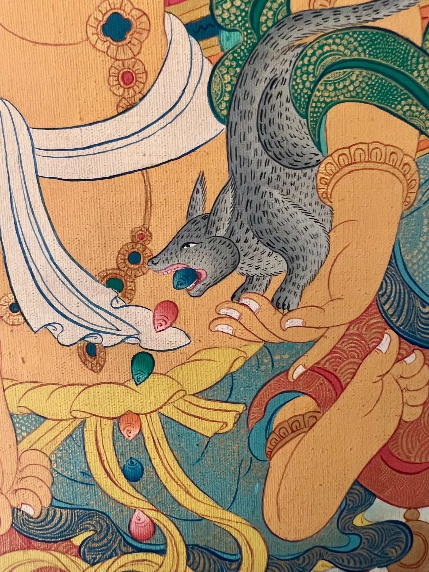 Namtoshe Vaishravana King of North Thangka