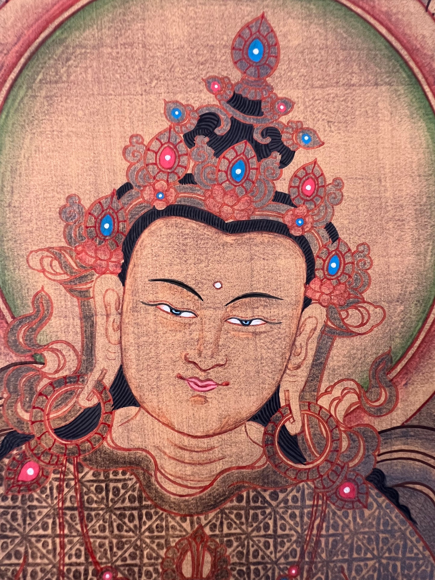 Vajrasattva Gold Thangka