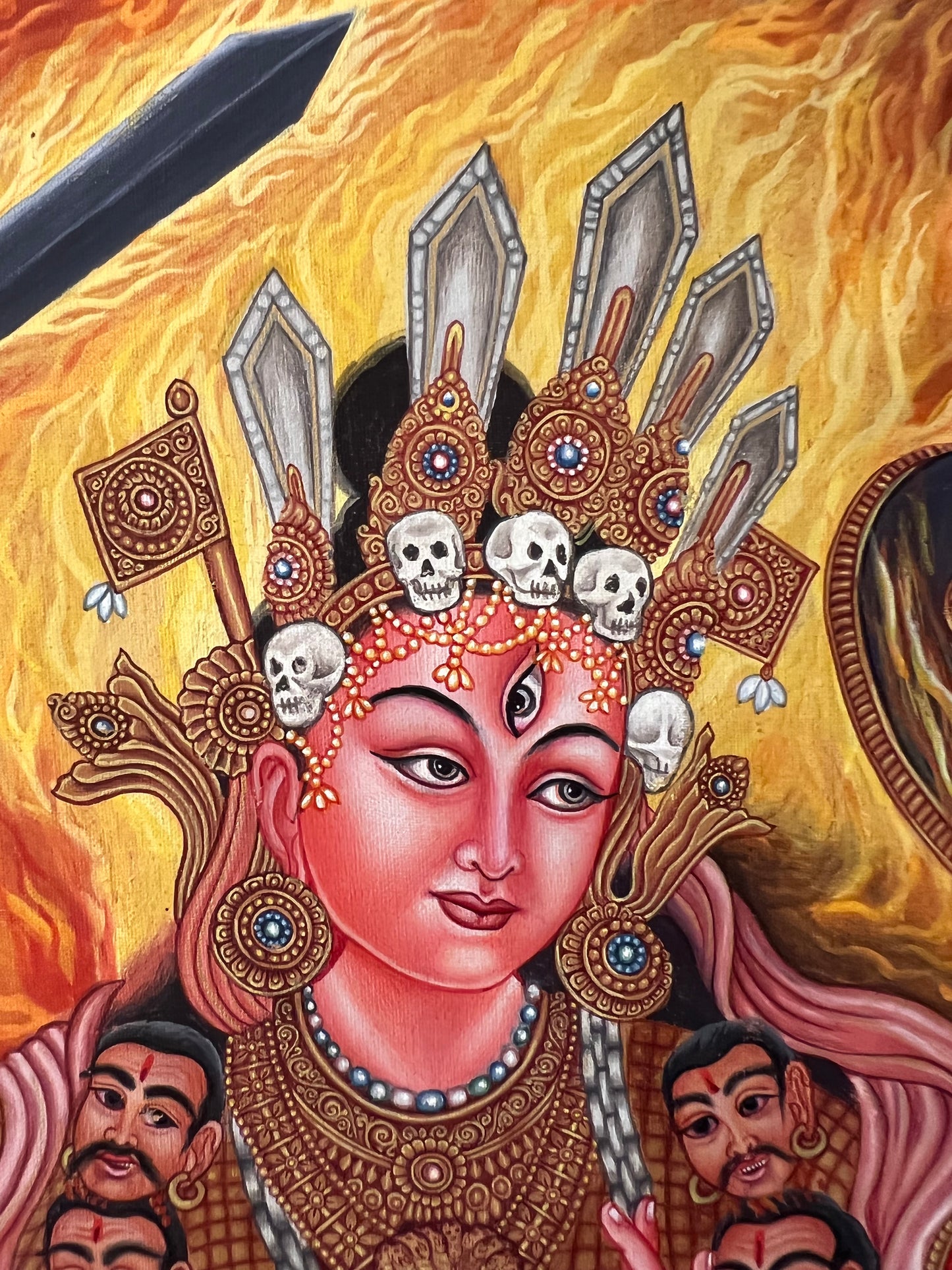 Matrika Kaumari Newari Thangka